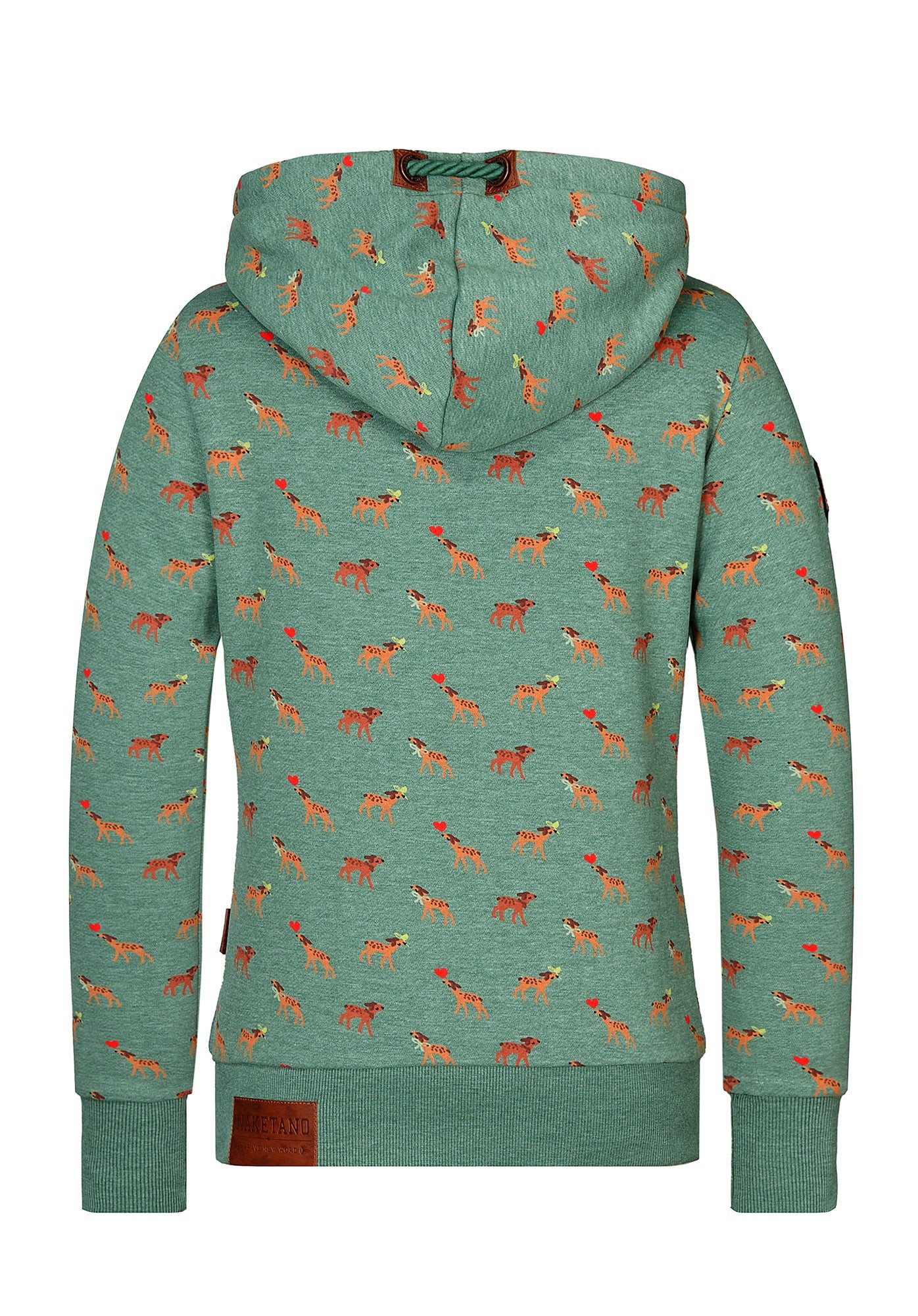 naketano Hoodie Kapuzenpullover Damen Baumwolle, weich, Kapuze, Kängurutasche (Spar-Set, Darth) Hoodie, weiche Sweatware, Rippbündchen, Streetwear, Loungewear