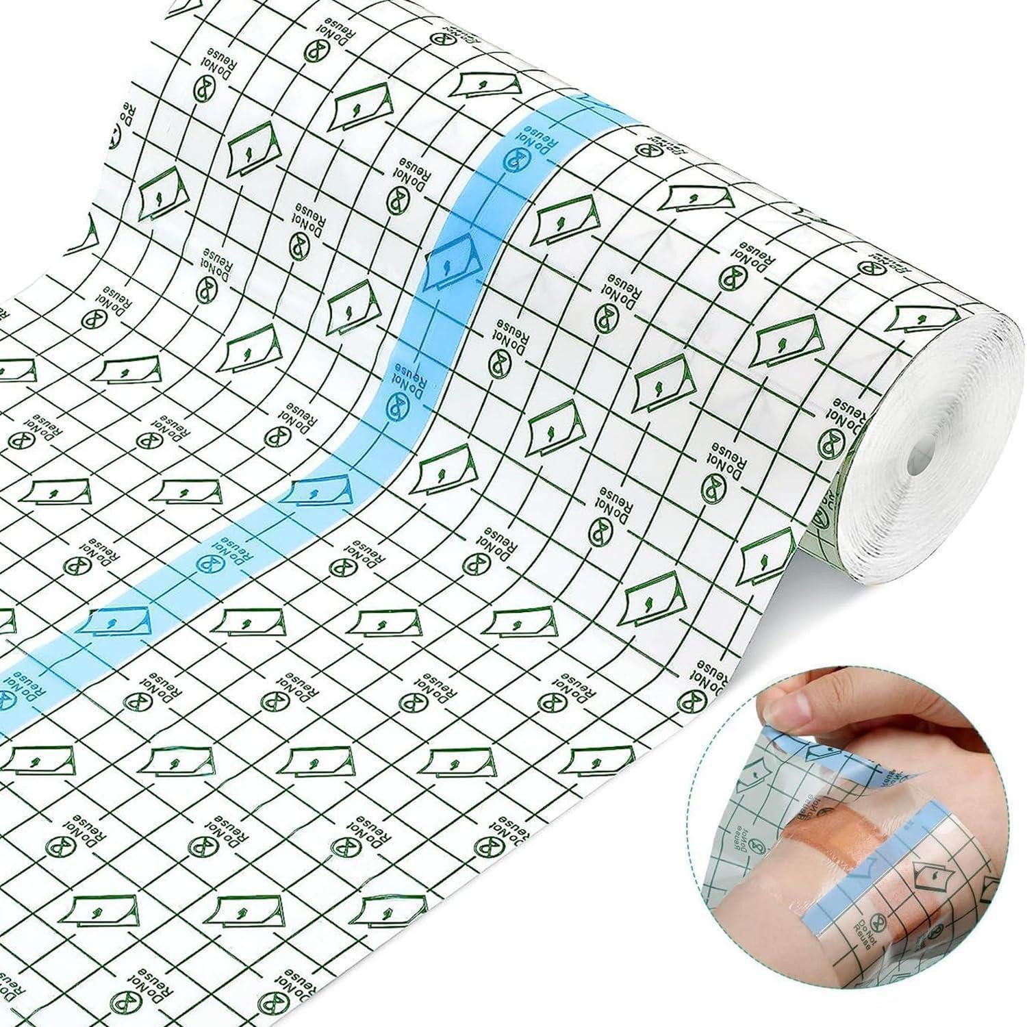 LuxusKollektion Fixierpflaster Tattoo Folie Pflaster Aftercare PU Tape Bandage Hautschutz 20cm x 10m