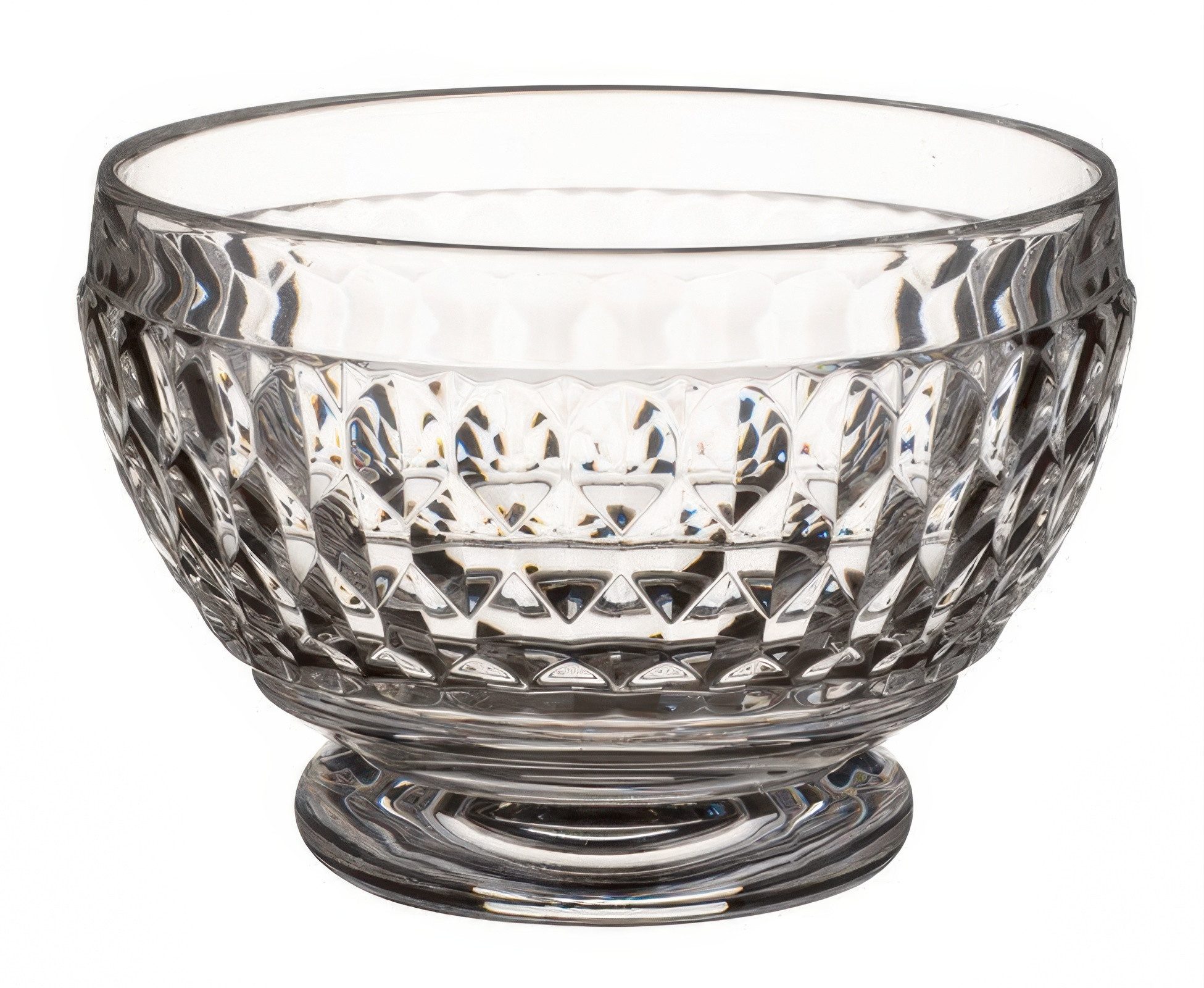 Villeroy & Boch Dessertschale Boston, Kristallglas, Spülmaschinengeeignet, Transparent, Boston, H: 8.1cm