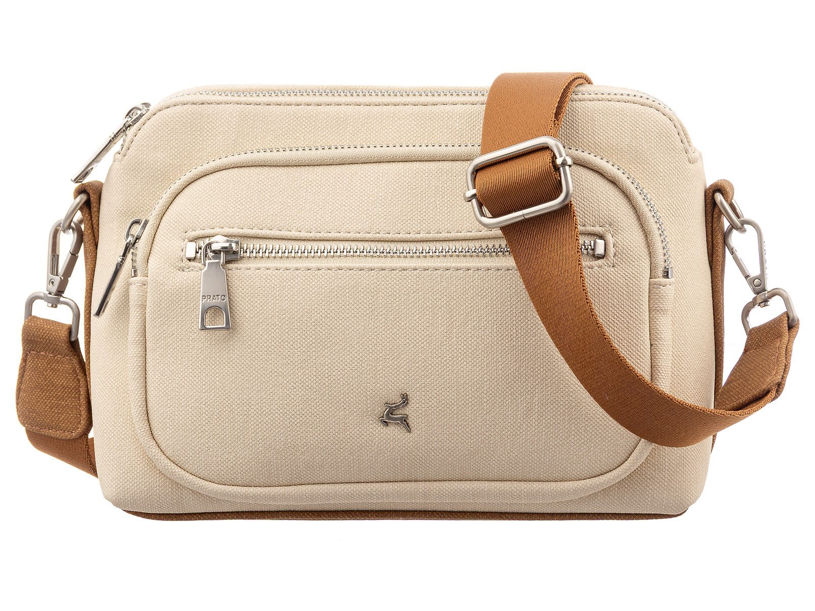Prato Umhängetasche S047-C Umhängetasche Handtasche (Stück, 1-tlg., 1), farbliche Akzente
