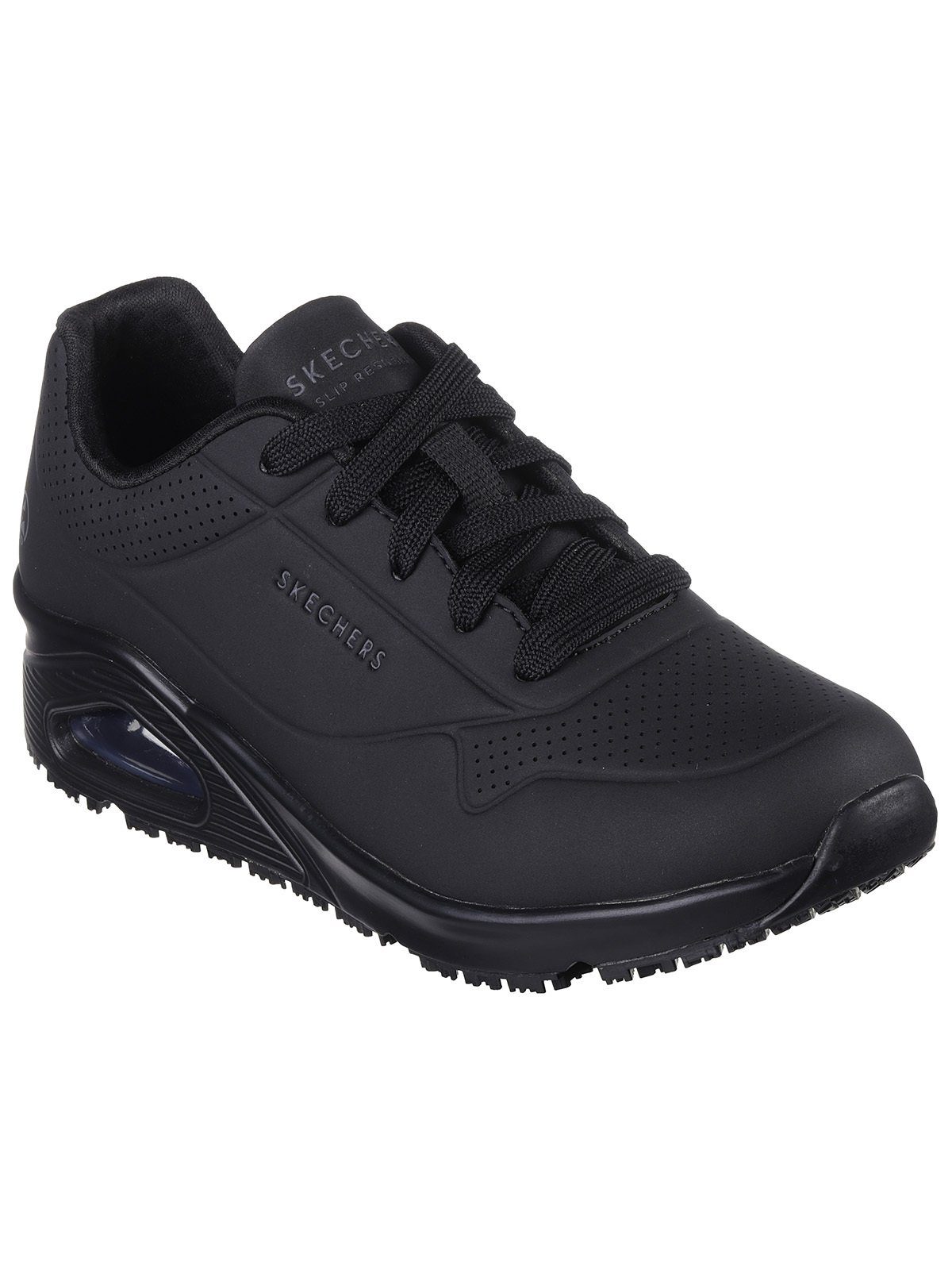 Gepolsterte Lederimitat Sneaker Skechers Foam-Komfort-Einlegesohle Air-Cooled Memory Sneaker, Skechers