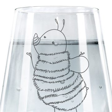 Mr. & Mrs. Panda Glas Hummel flauschig - Transparent - Geschenk, Wasserglas, Tiere, Trinkgl, Premium Glas, Elegantes Design