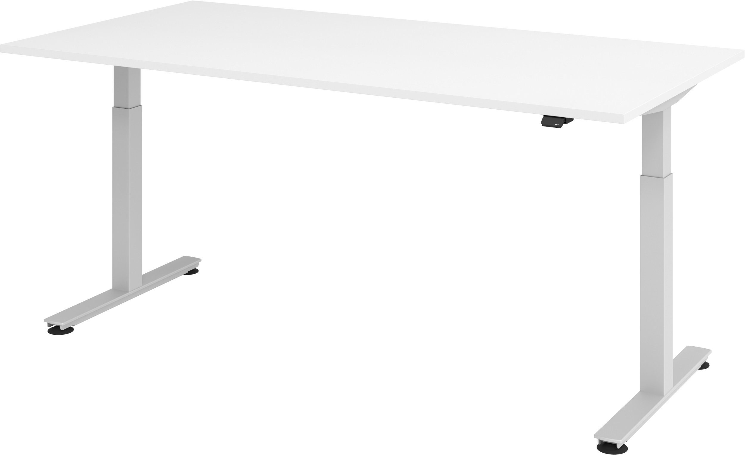 bümö Schreibtisch Schreibtisch elektrisch XMST, Rechteck: 200 x 100 cm - Dekor: Weiß