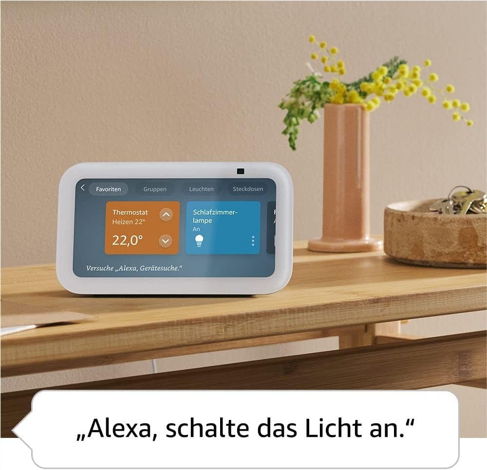 Bluetooth) Generation Smart Amazon Alexa (WLAN Sprachgesteuerter Show Kamera Schwarz Echo Lautsprecher Speaker 5 (WiFi), 3. 2023