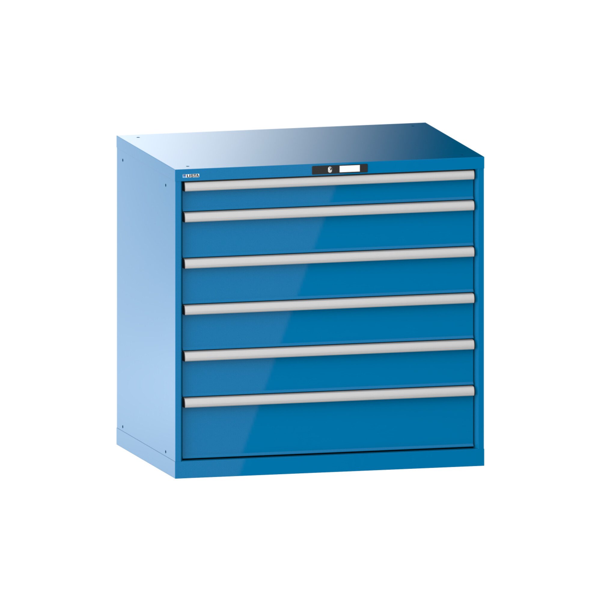 LISTA Werkzeugschrank Lista Schubladenschrank 54x36E (BxTxH) 1023x725x1000mm KEY Lock R5012