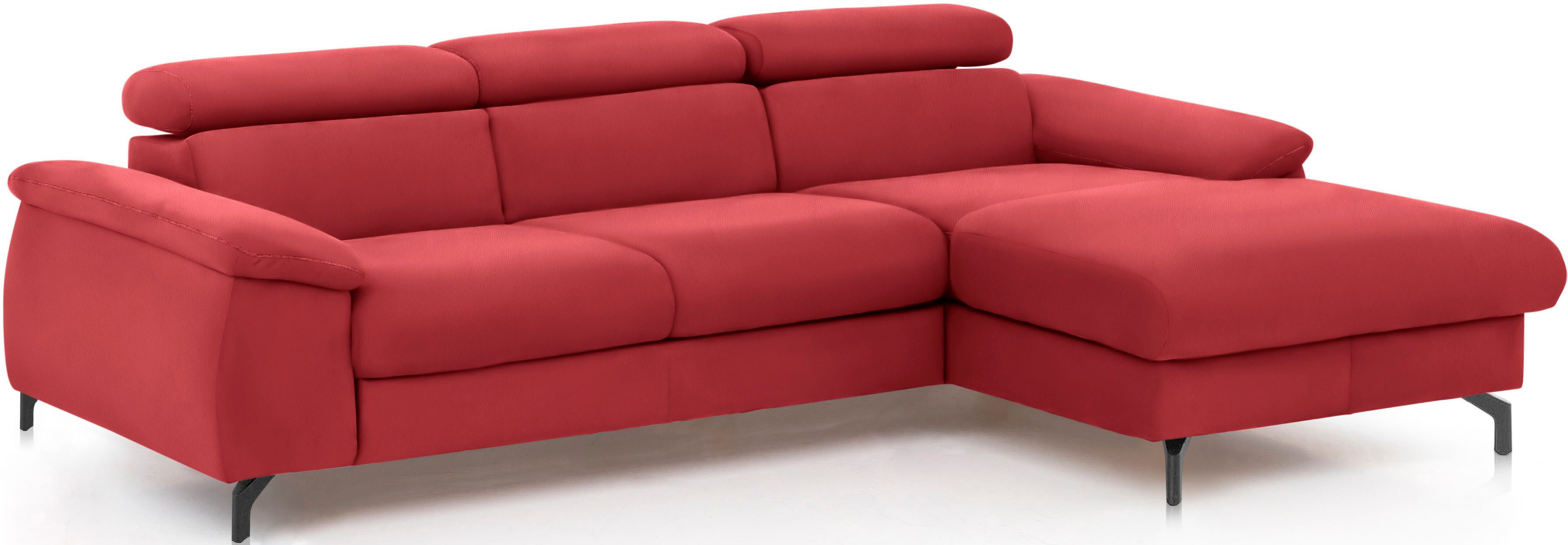 COTTA Ecksofa Kitty L-Form, B: 242 cm, mit Kopfteilverstellung, optional Bettfunktion & Bettkasten