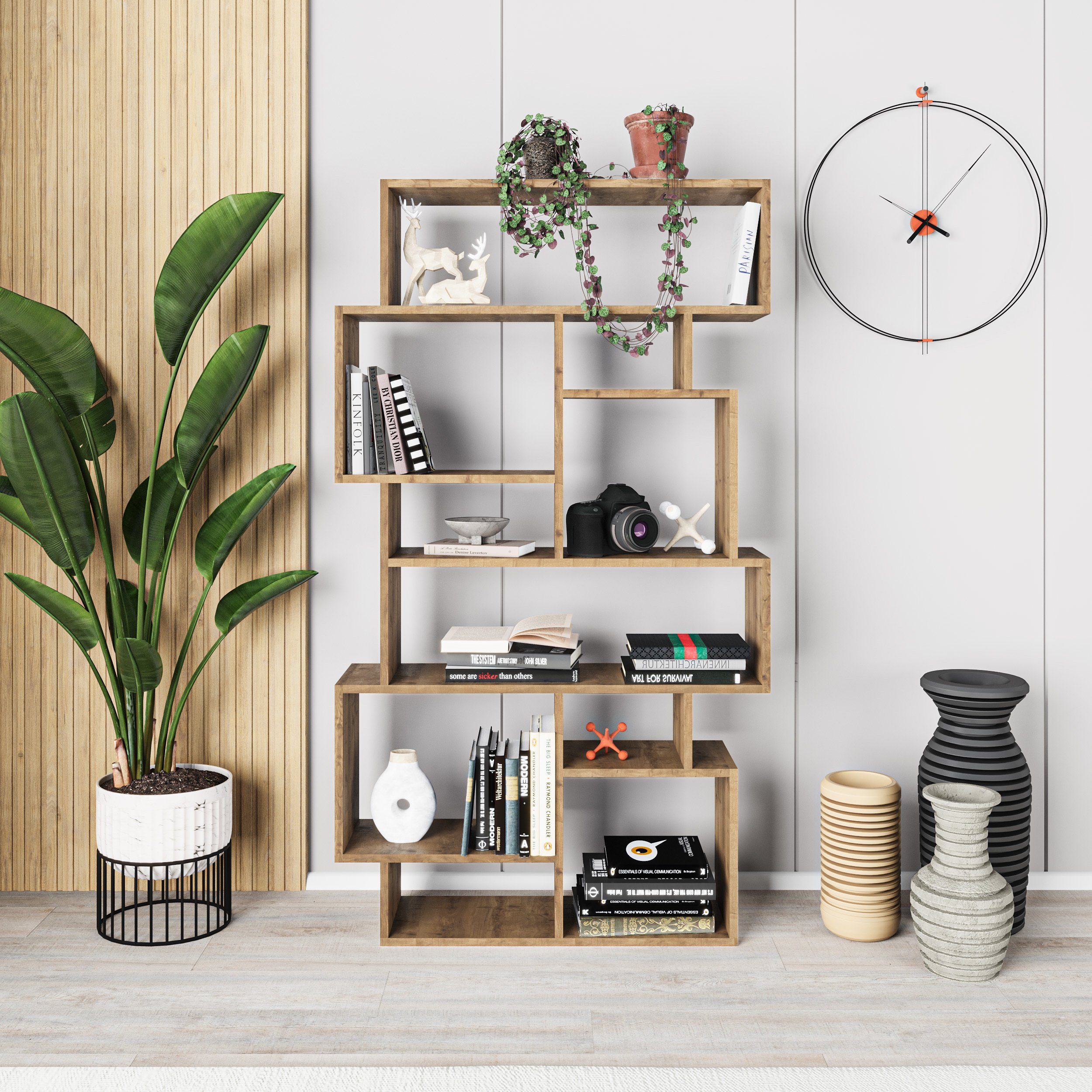 Decortie Bücherregal Karmato, Modernes Bücherregal Display günstig online kaufen