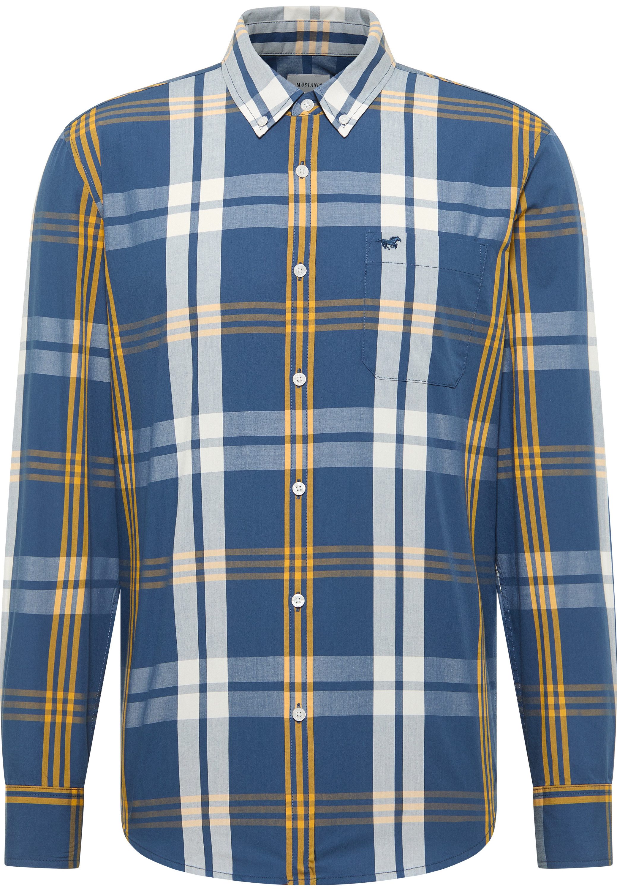 MUSTANG Langarmhemd Herren Style Chester