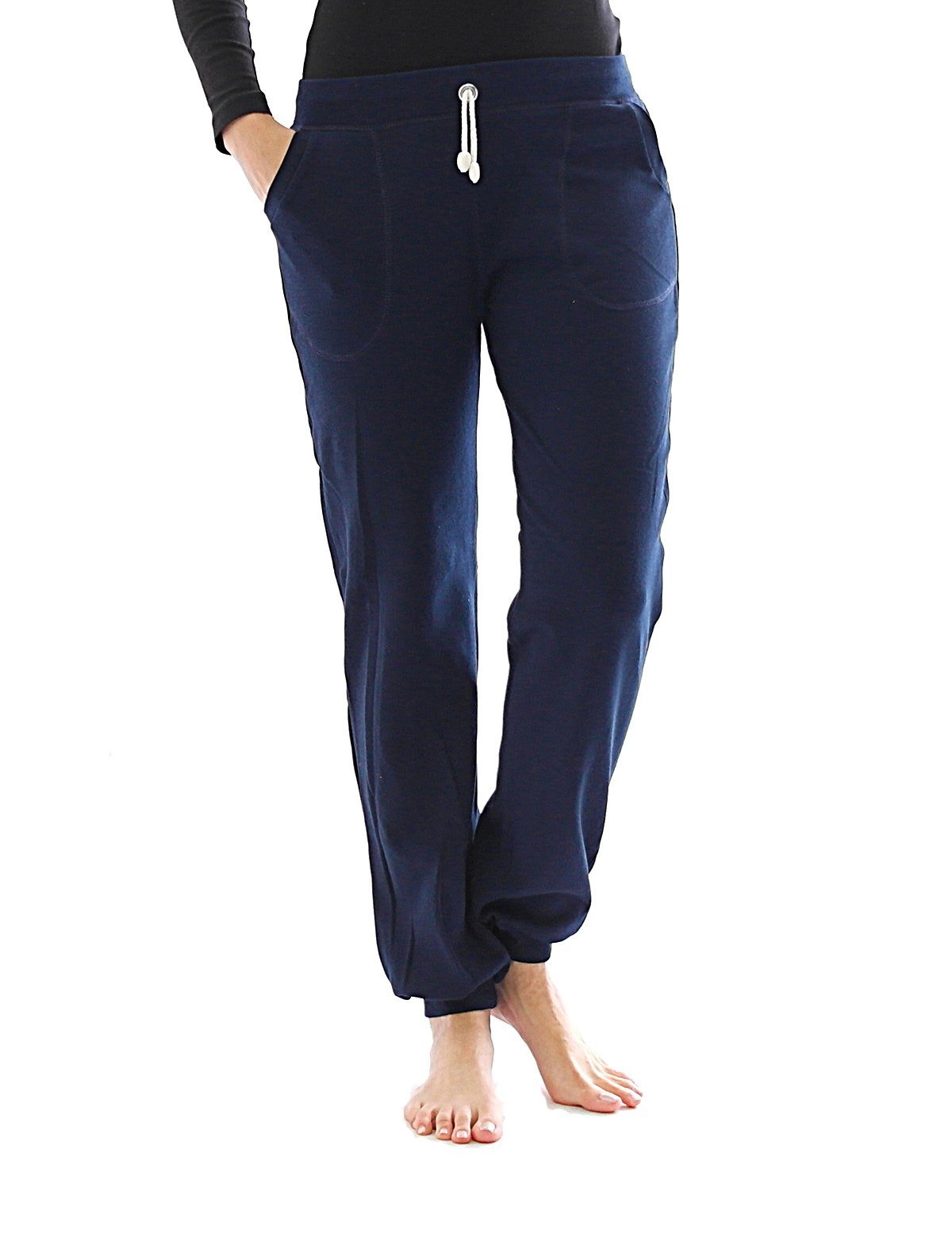 SYS Jogginghose Jogging Hose innen Fleece Taschen Sport Thermo Leggings Baumwolle