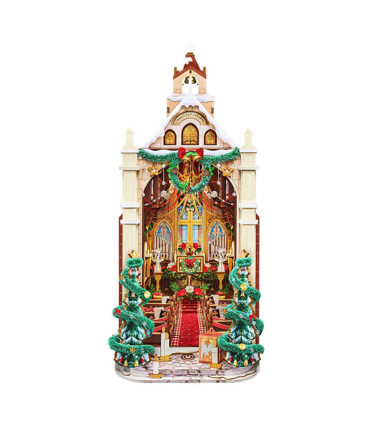 ROLIFE 3D-Puzzle Robotime TGB26 Book Nook Caroling Cathedral, Puzzleteile