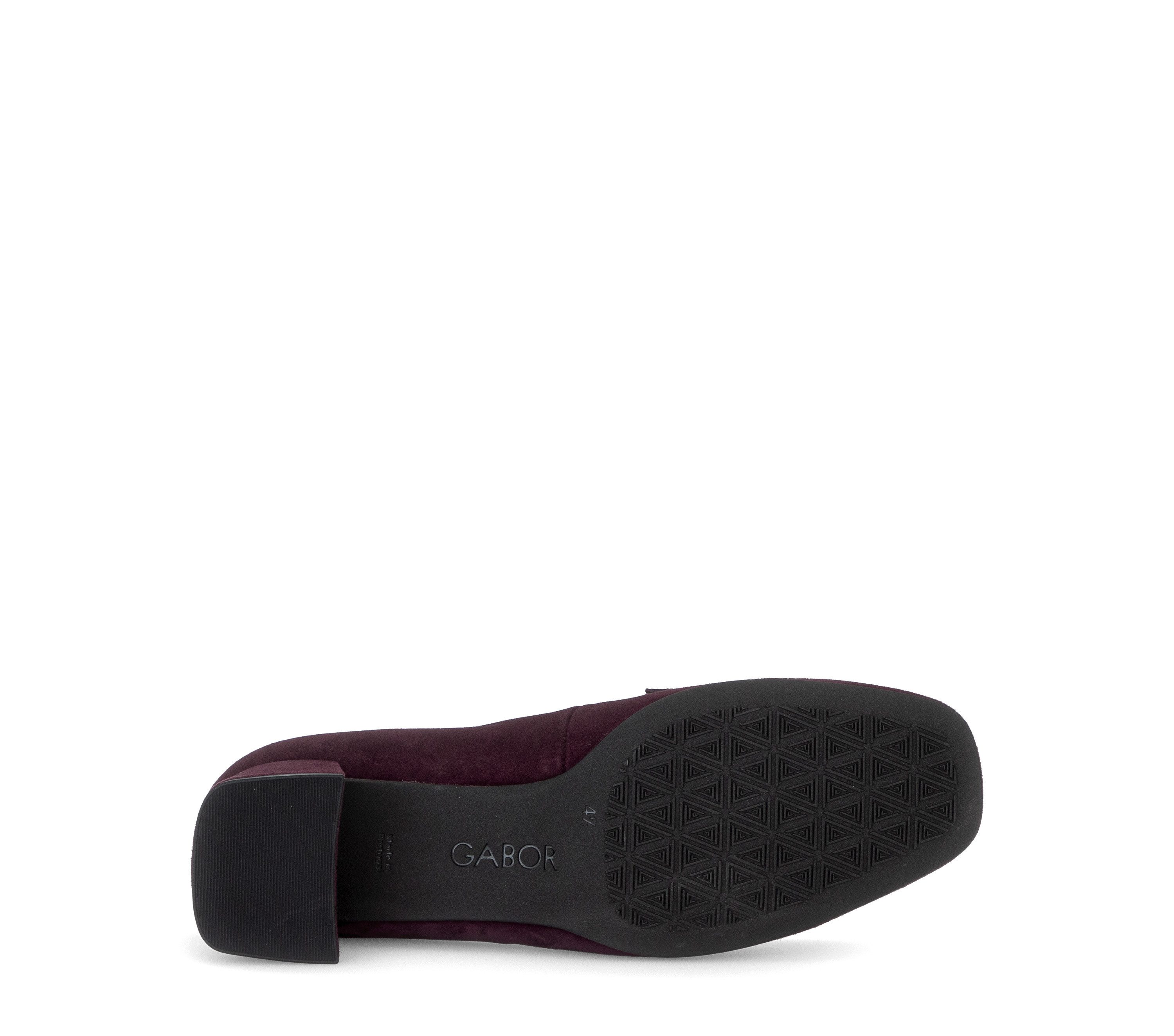 Gabor Pumps Blockabsatz, Abendschuh, Businessschuh mit edler Zierspange, Weite G