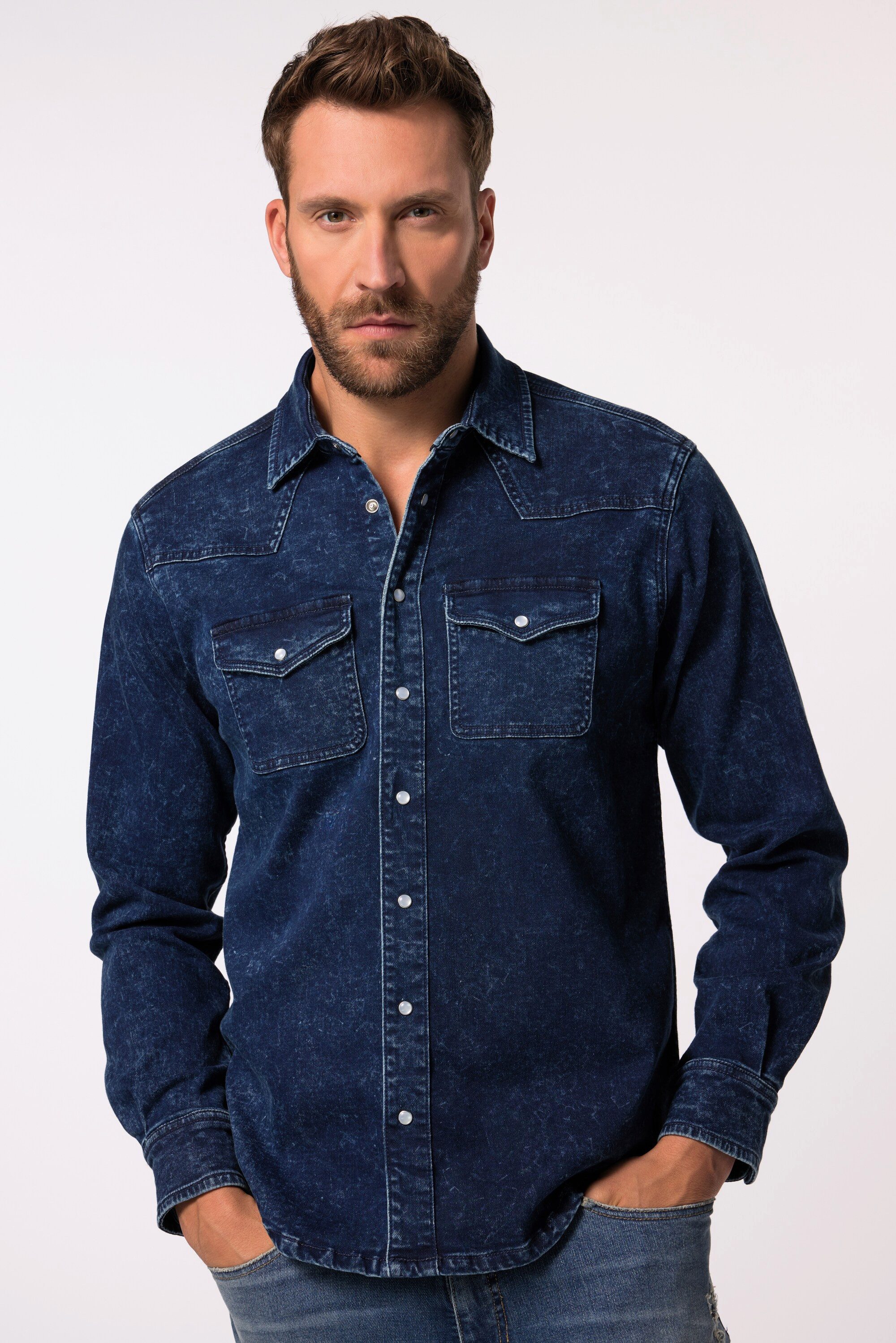 JP1880 Businesshemd JP 1880 Jeanshemd FLEXNAMIC® günstig online kaufen