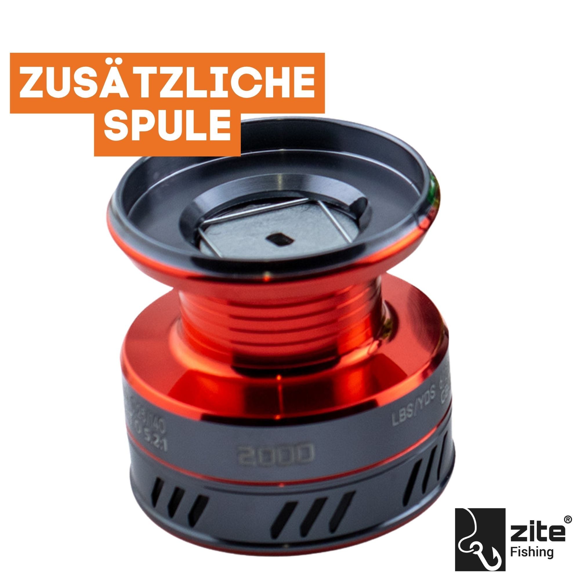 Zite Freilaufrolle Trout Reel 2000-3000 3+1 Kugellager je 2 Aluminiumspulen Angelrolle)