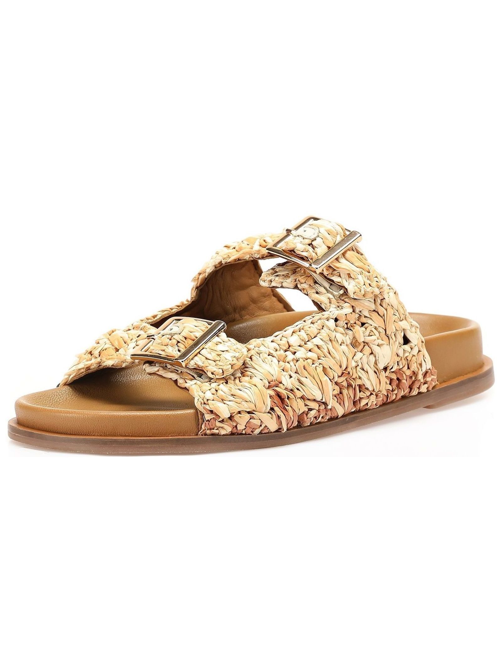 Pantoletten Leder/Textil . Pantolette