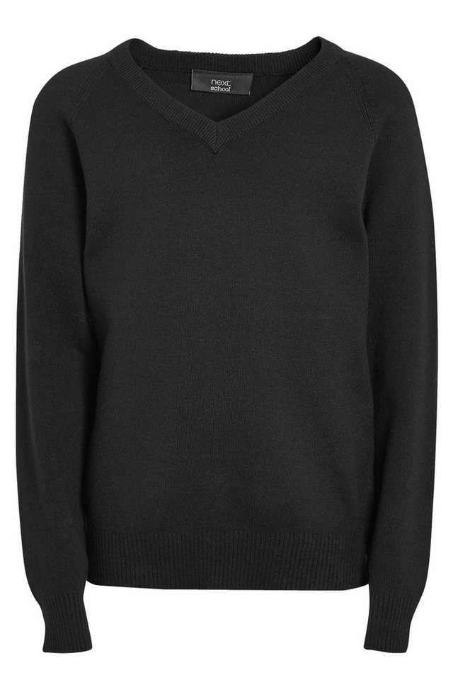 Next V-Ausschnitt-Pullover Schul-Strickpullover mit V-Ausschnitt (1-tlg)