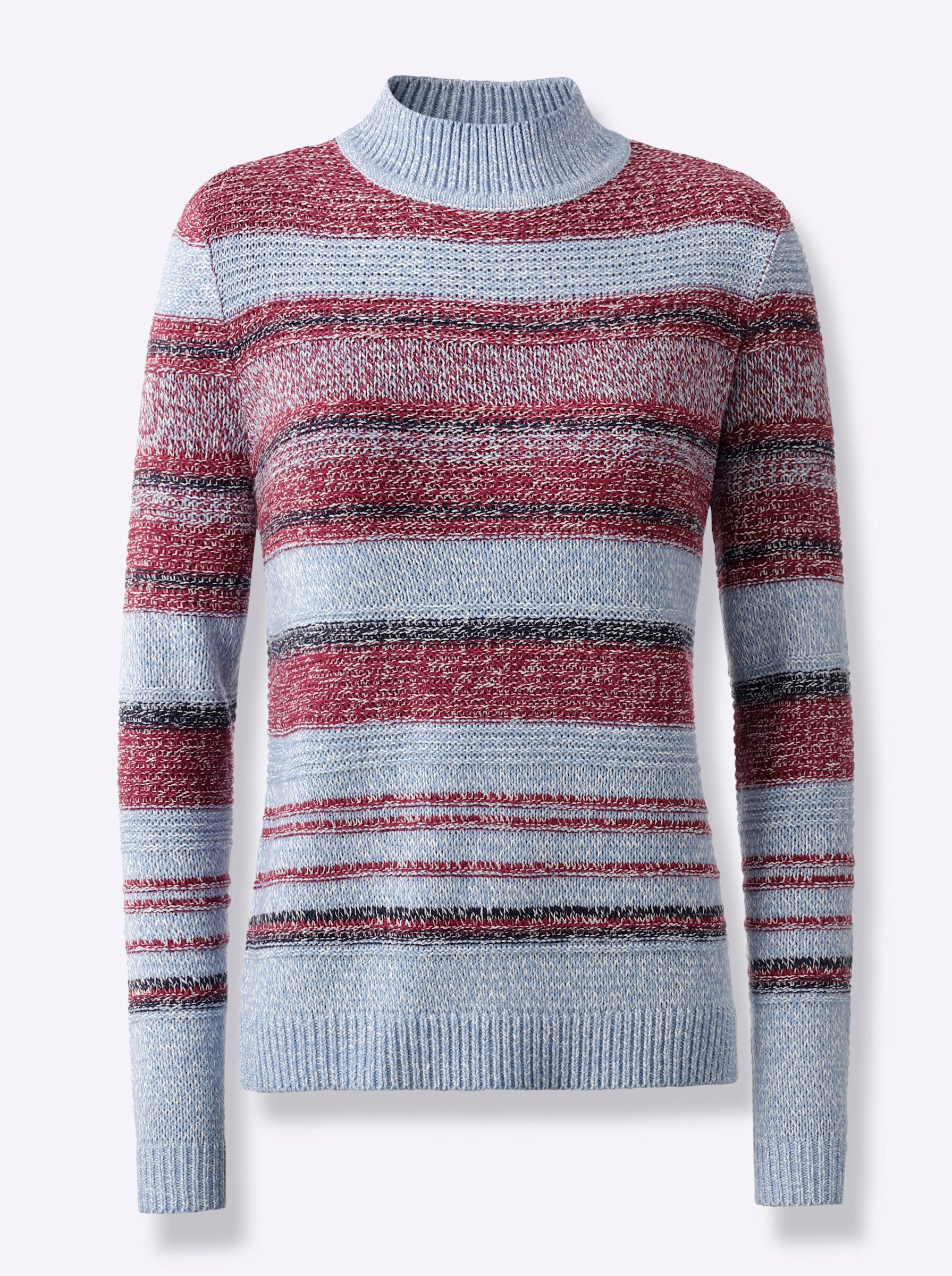 Sieh an! Strickpullover Stehkragenpullover günstig online kaufen