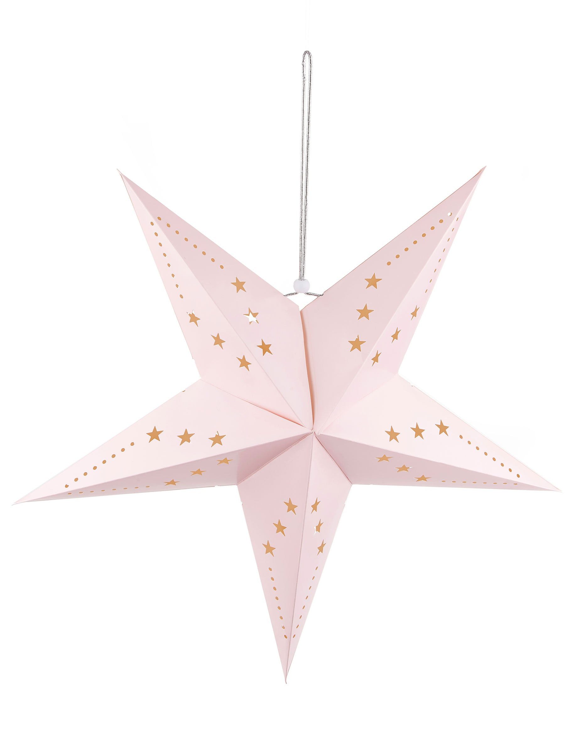 PartyPro Kostüm Sternen-Laterne rosa 60 cm