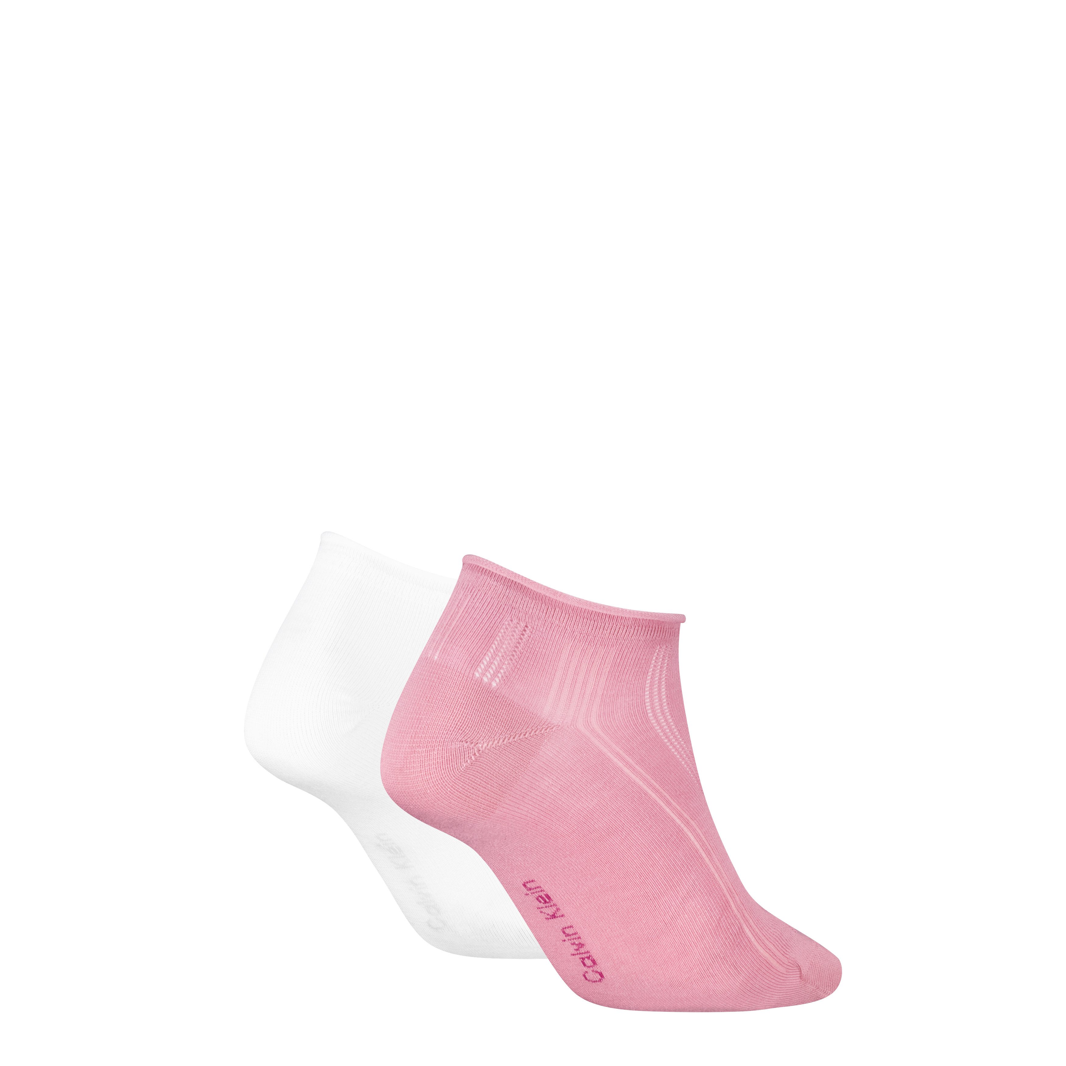 Calvin Klein Sneakersocken CK WOMEN SNEAKER PELERINE (2 Paar) mit kleinem Rollbund, Cotton-Mix, elastisch