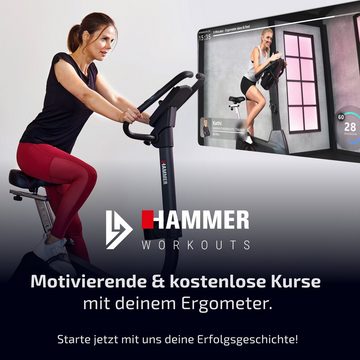 Hammer Liege-Ergometer »Comfort Motion BT«, Heimtrainer Fahrrad mit Comfortsitz