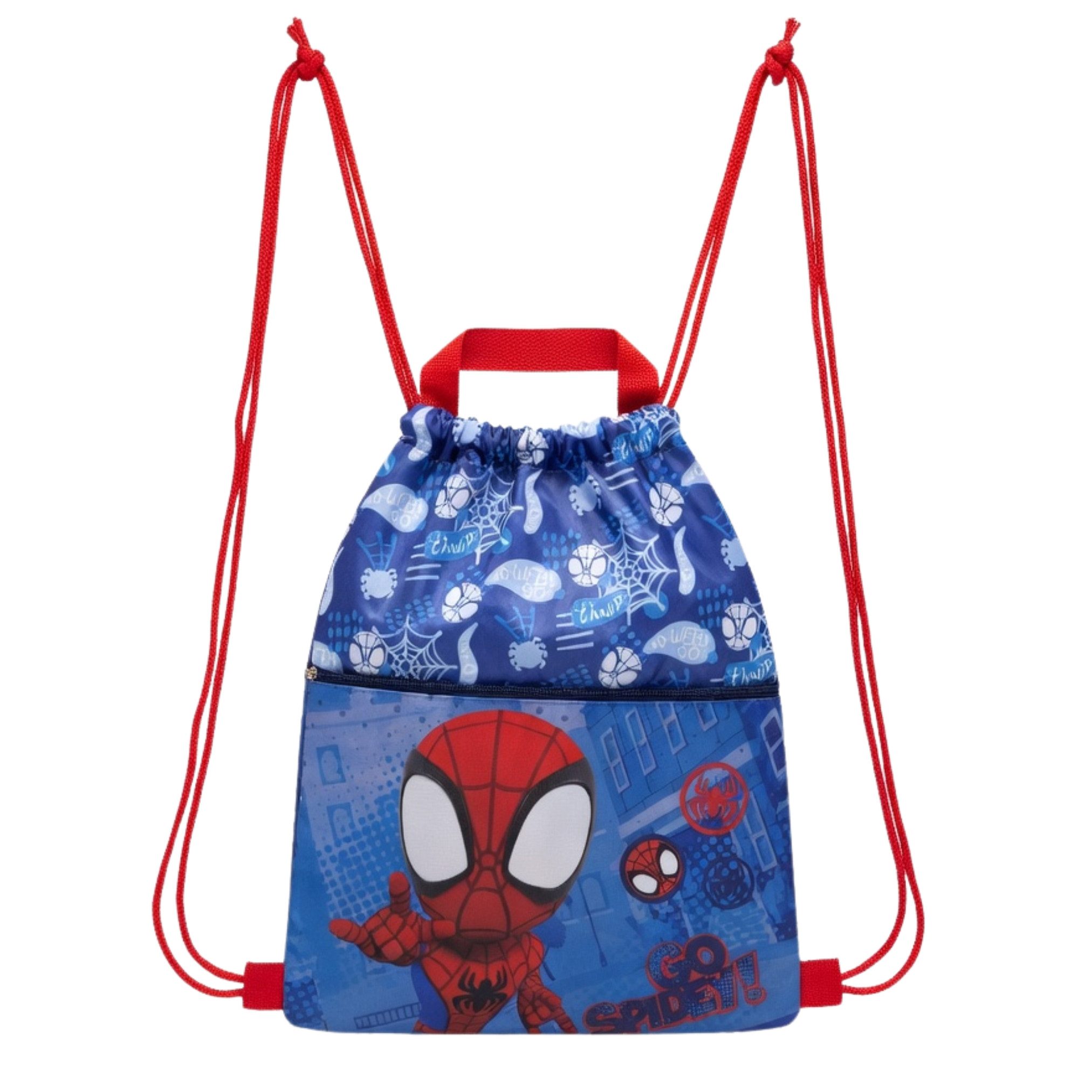 Spiderman Turnbeutel Spidey Spider-Man Turnbeutel, Schwimmbeutel, zusätzliches Staufach
