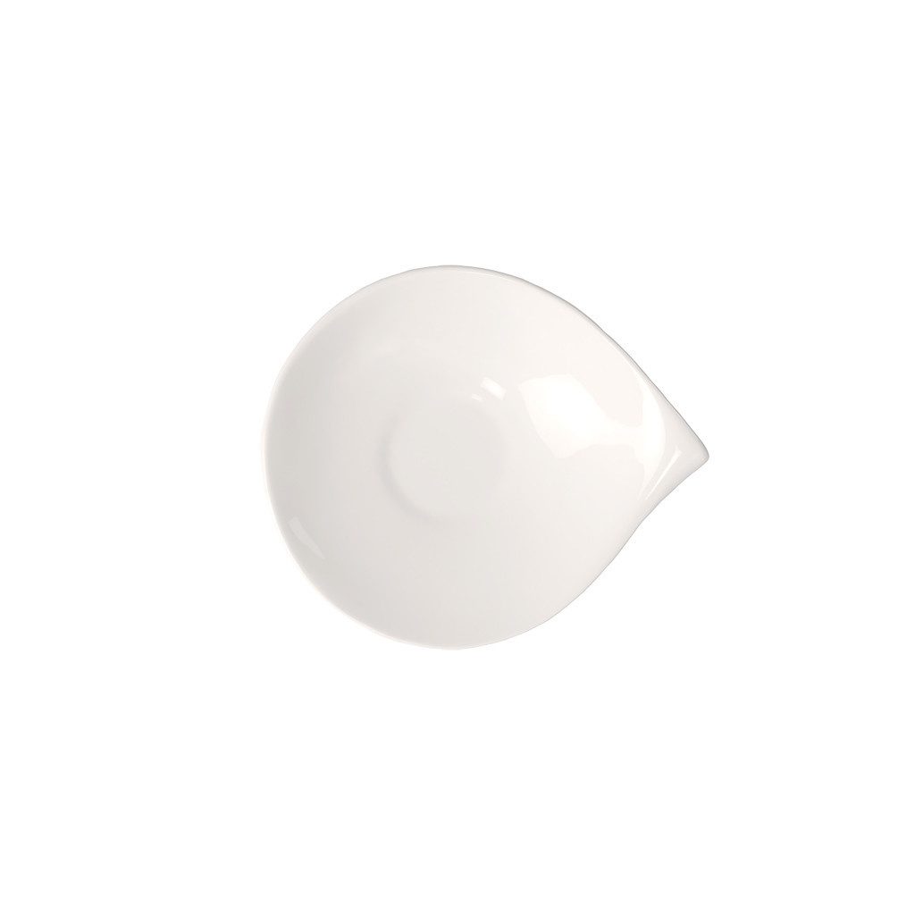 Villeroy & Boch Untertasse Flow Frühstücks-Untertasse, (1 St), Premium Porcelain, mikrow.- & spülm.sicher, Made in Germany
