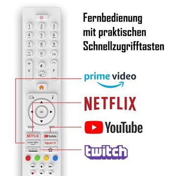 Telefunken XH24SN550MVD-W LCD-LED Fernseher (60 cm/24 Zoll, HD-ready, Smart TV, 12 Volt Anschluss, Triple-Tuner, DVD-Player, 6 Monate HD+ gratis)