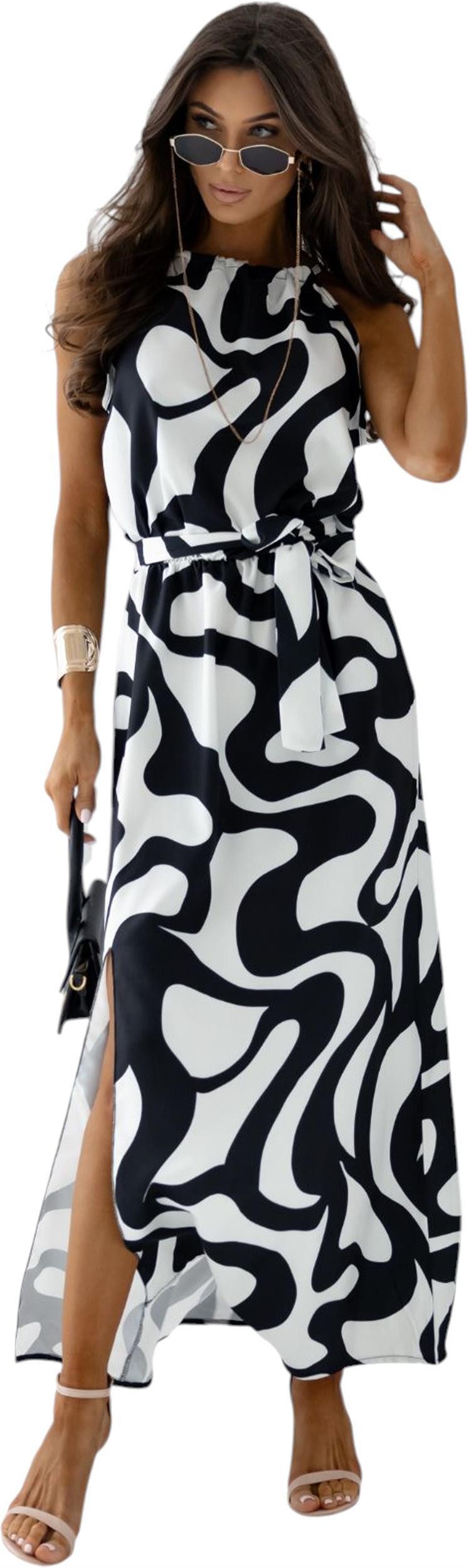 EloModa Maxikleid Maxikleid mit abstraktem Print günstig online kaufen