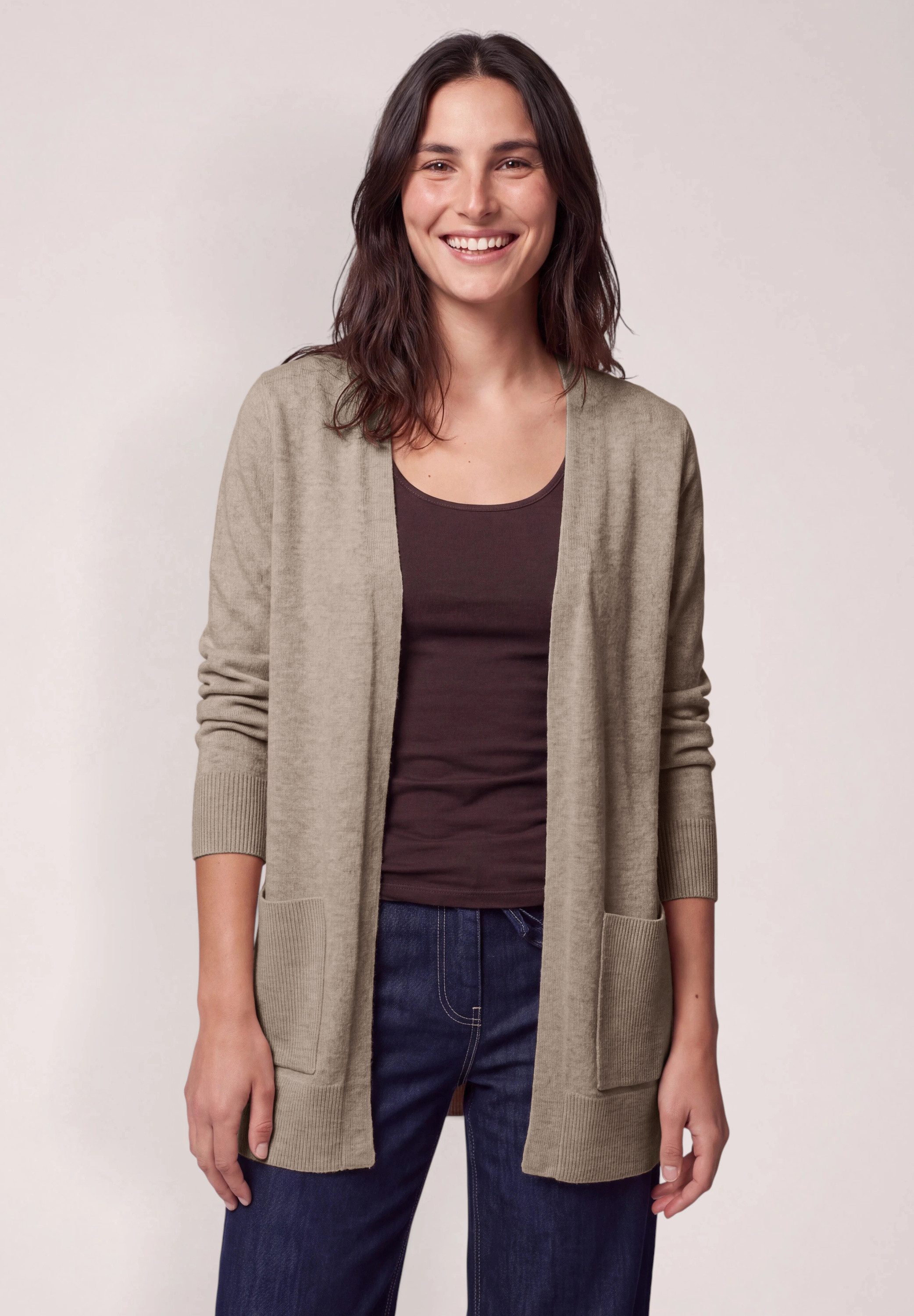 CECIL Cardigan aus softem Materialmix