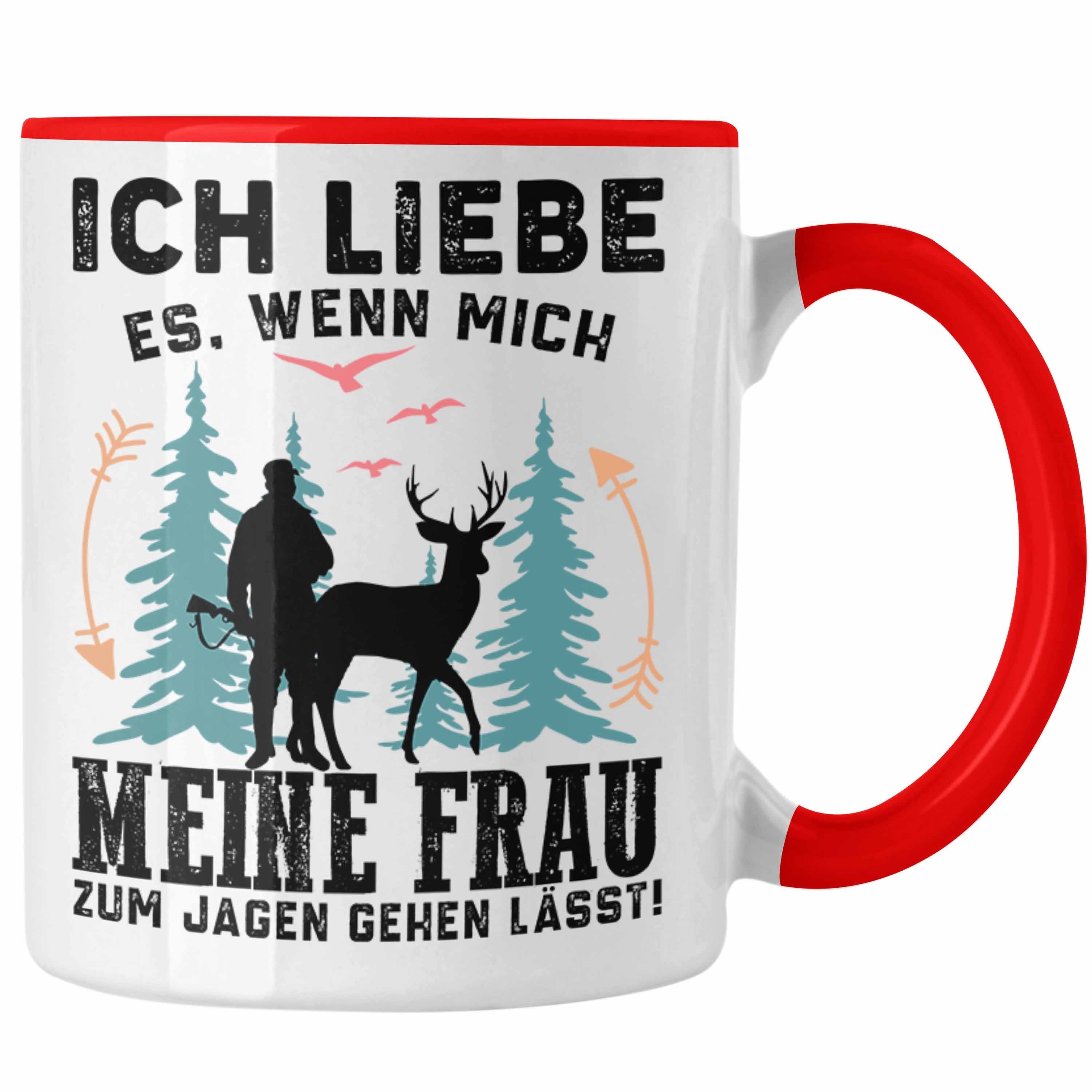 Mich Trendation - Frau Ich lässt Trendation Jäger Jagen Tasse Rot Es Liebe Jagen gehen zum Tasse Geschenk Meine Wenn