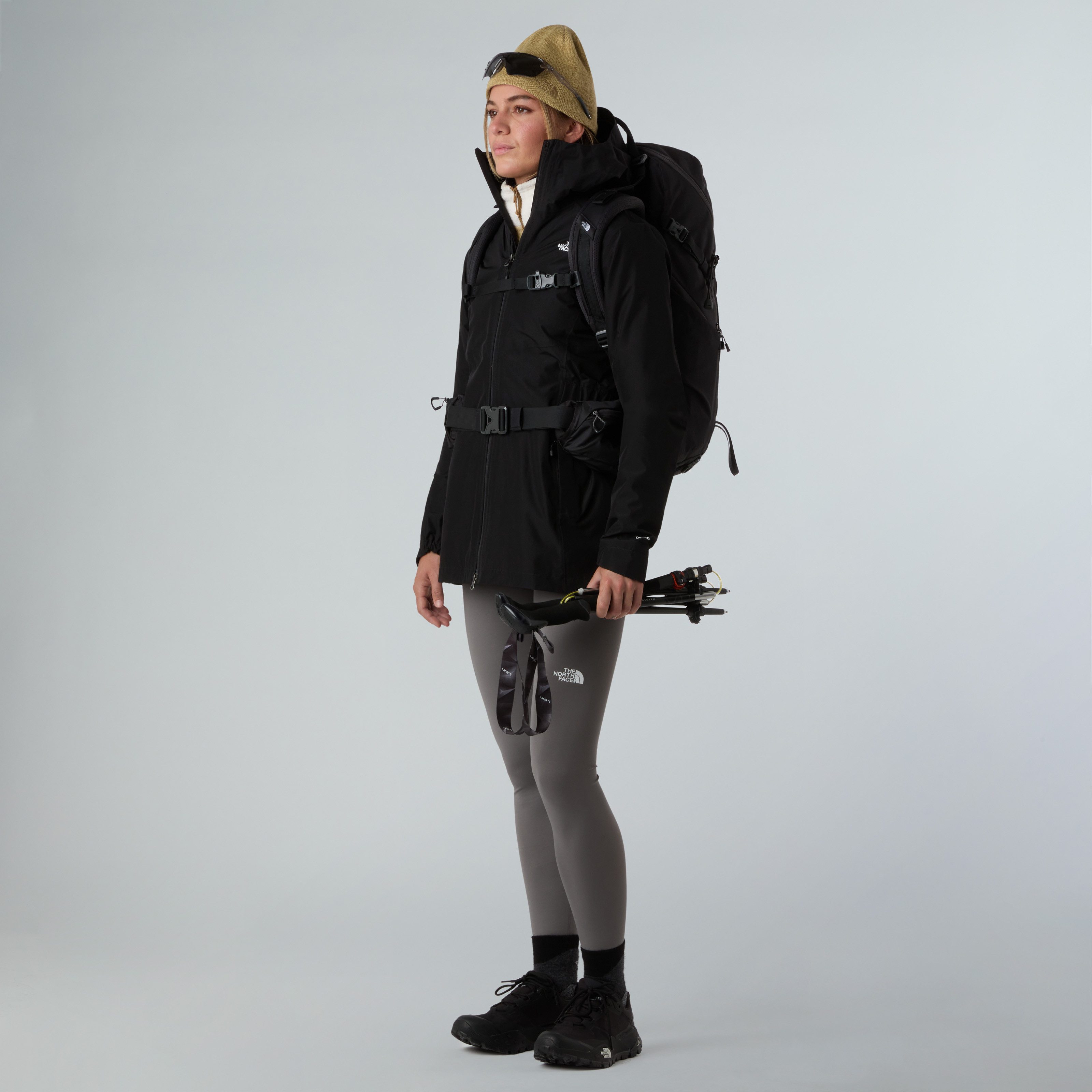 The North Face Funktionsmantel W HIKESTELLER PARKA SHELL JACKET mit verstellbarer Kapuze, mit Reißverschlusstaschen
