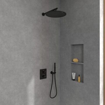 Villeroy & Boch Regenduschkopf Universal Showers, Regenbrause 350 mm, Rund - Matt Black