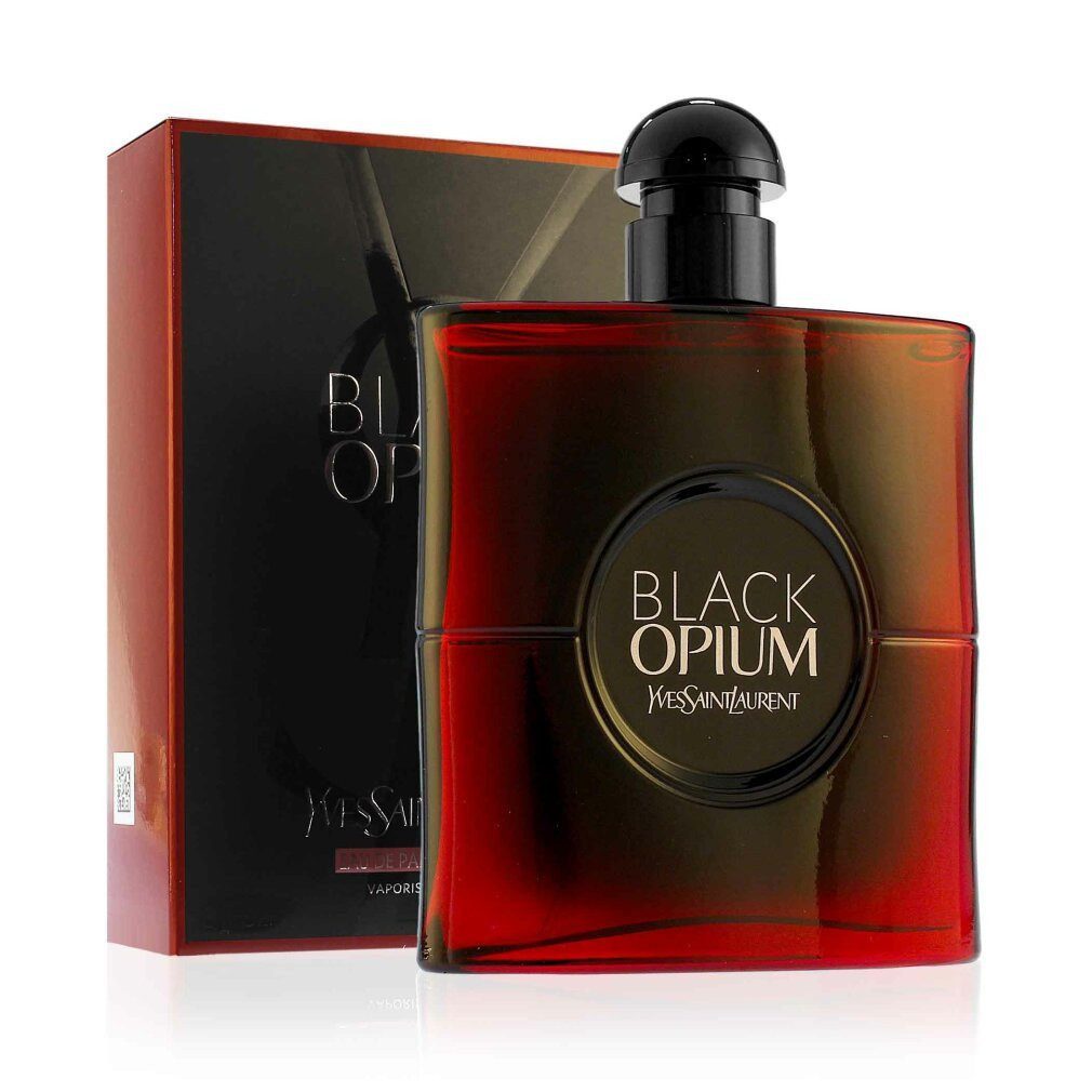 YVES SAINT LAURENT Eau de Parfum Black Opium Over the red Glasflakon Parfum EDP Damenduft