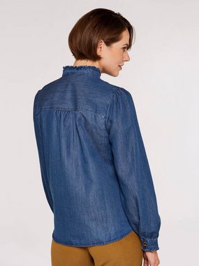 Apricot Klassische Bluse Denim, mit Rüschen