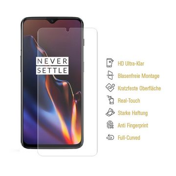 Protectorking Schutzfolie 1x Panzerfolie für OnePlus 7 FULL COVER Displayschutzfolie ANTI-SCHOCK, (1-Stück), klar