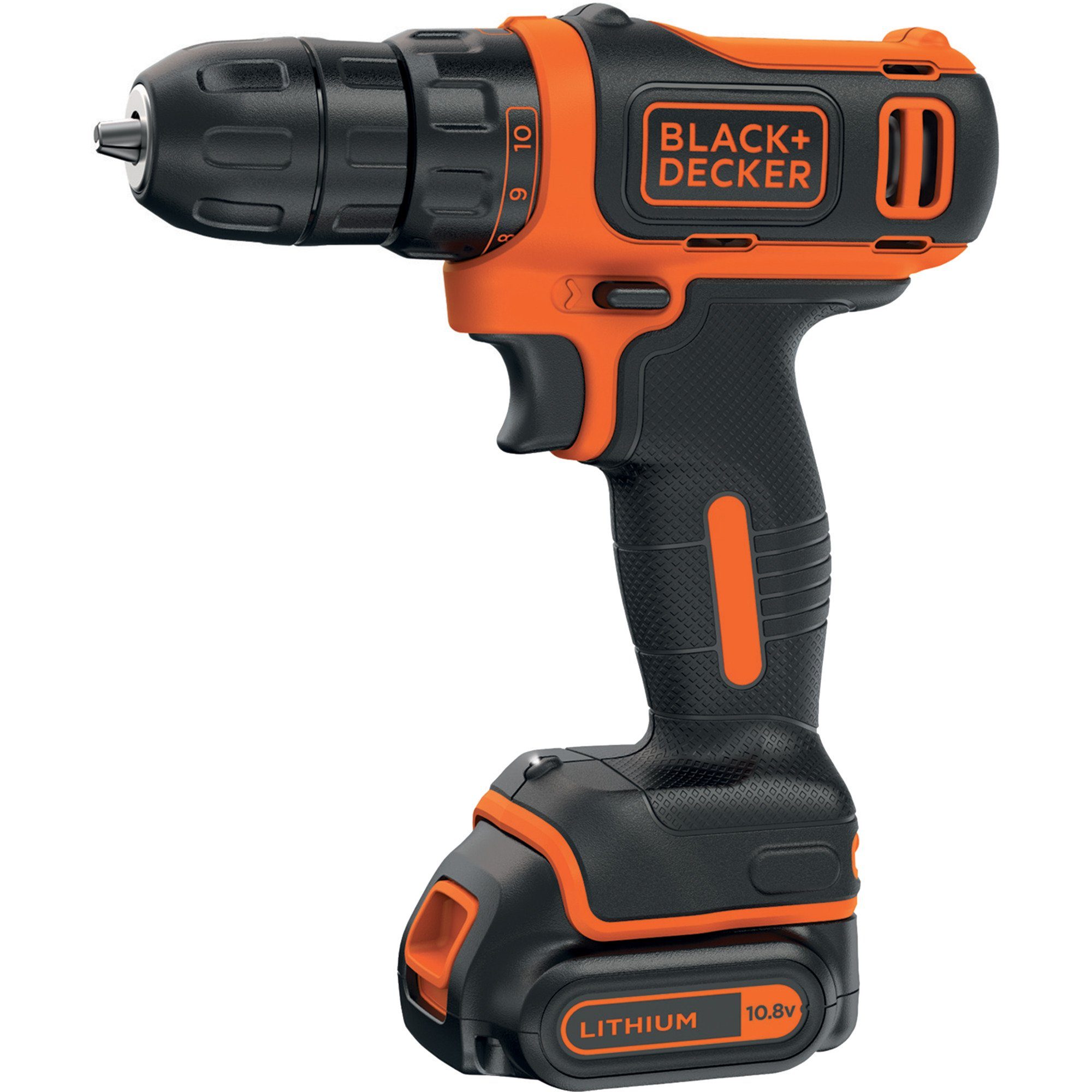 Black + Decker Bohrmaschine BLACK+DECKER Akku-Bohrschrauber BDCDD12, 10,8Volt
