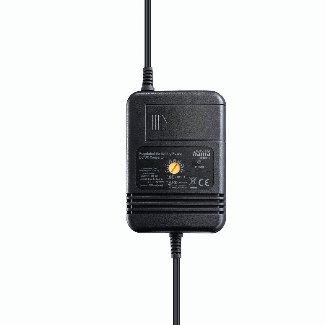 Hama Netzteil für Kfz, einstellbar, 2000mA, 24W, max. 12V, 8 Adapter KFZ-Netzteil