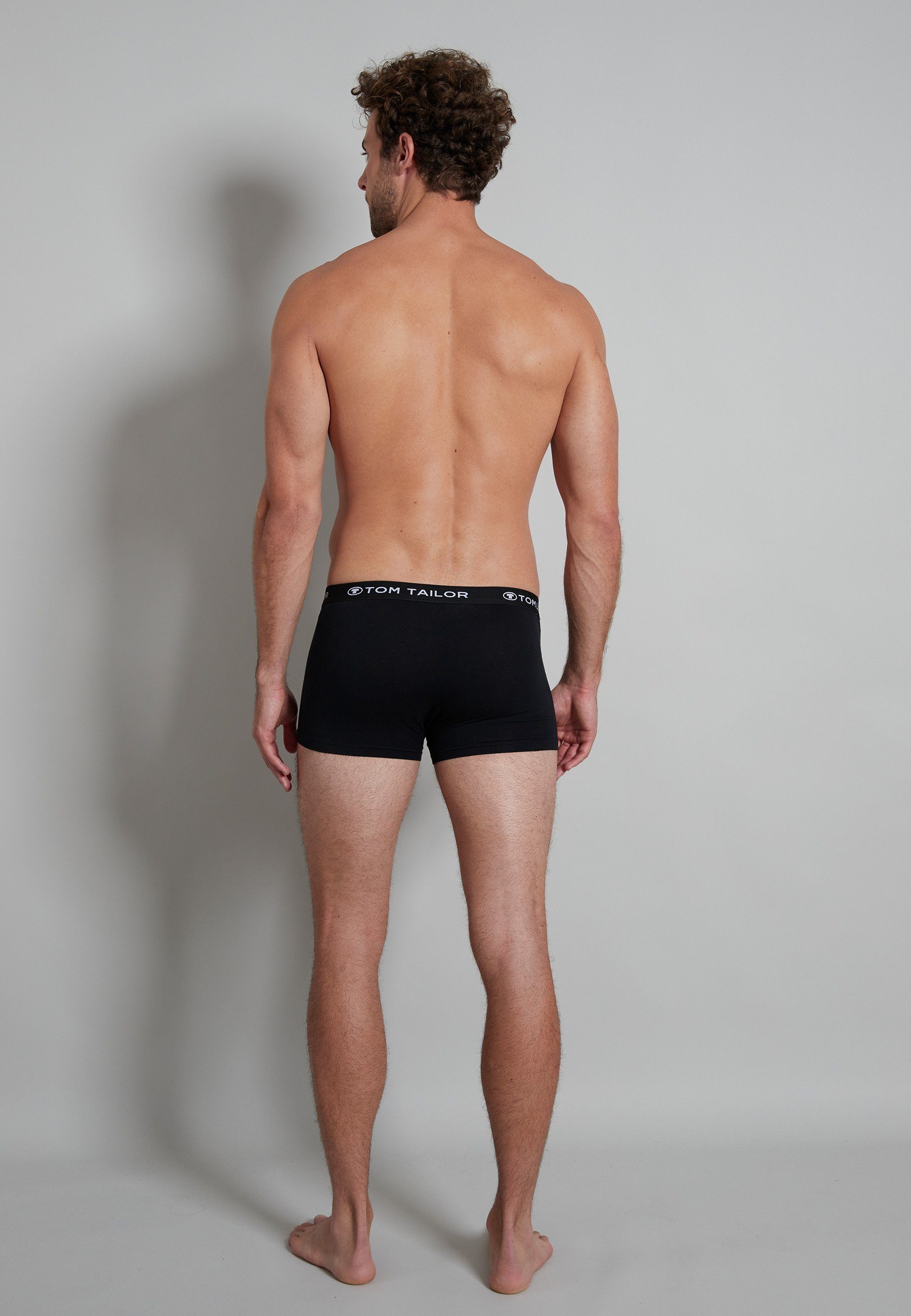TOM TAILOR Boxershorts TOM TAILOR Herren Hip Pants schwarz uni 5er Pack (5-St) – Bild 4 von 4