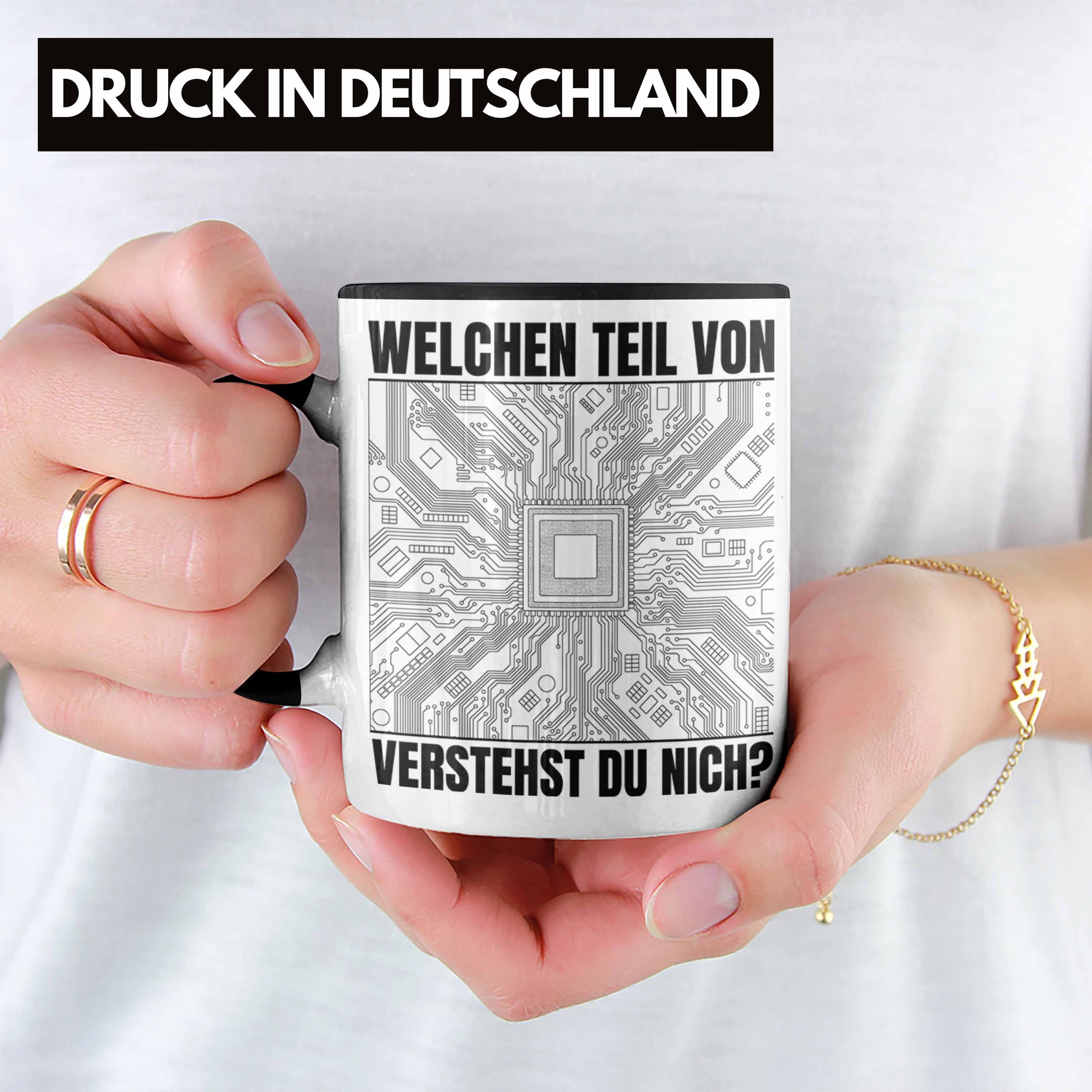 Geschenk Tasse Trendation - Von Elektroniker Tasse Spruch Nicht Du Verstehst Welchen Elektrotechnik Trendation Männer Teil Schwarz