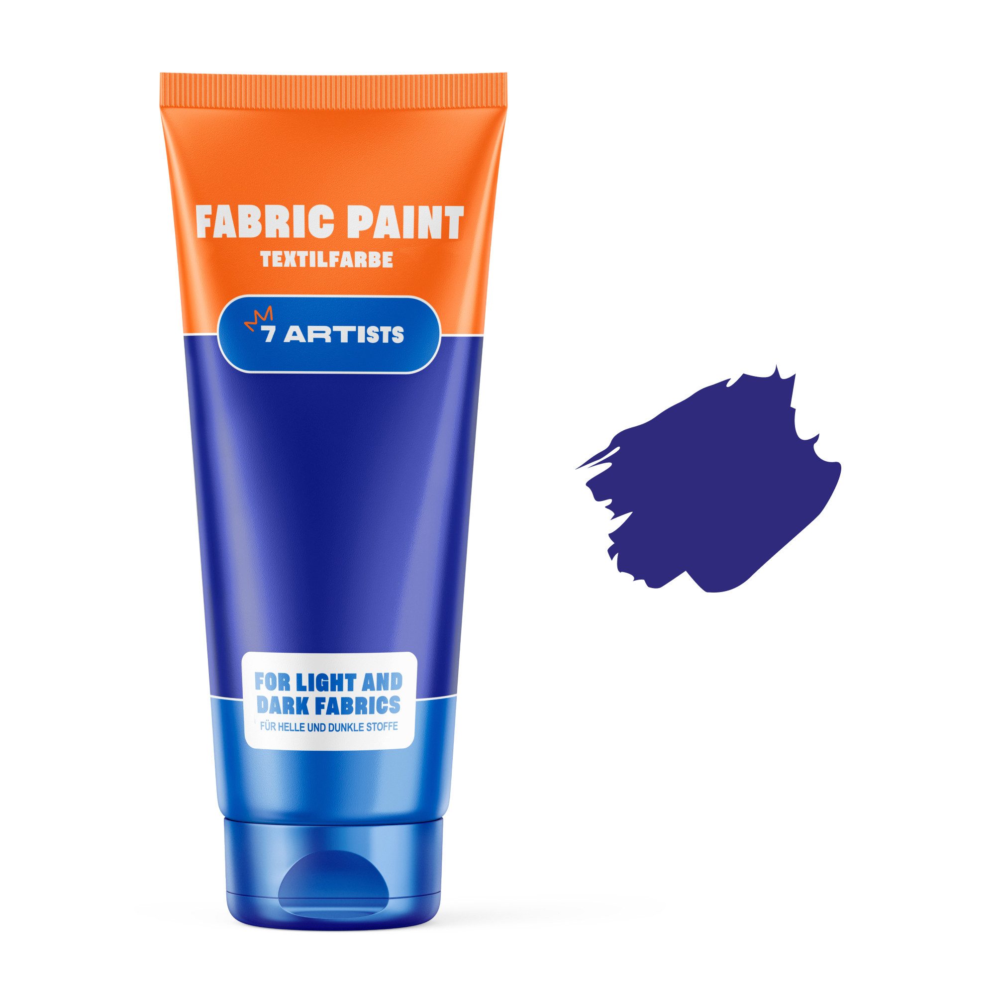 7 Artists Textilfarbe 7 Artists Textilfarbe 60 ml – Deckend für Helle & Dunkle Stoffe, Textilfarbe Waschmaschinenfest Nach Fixierung