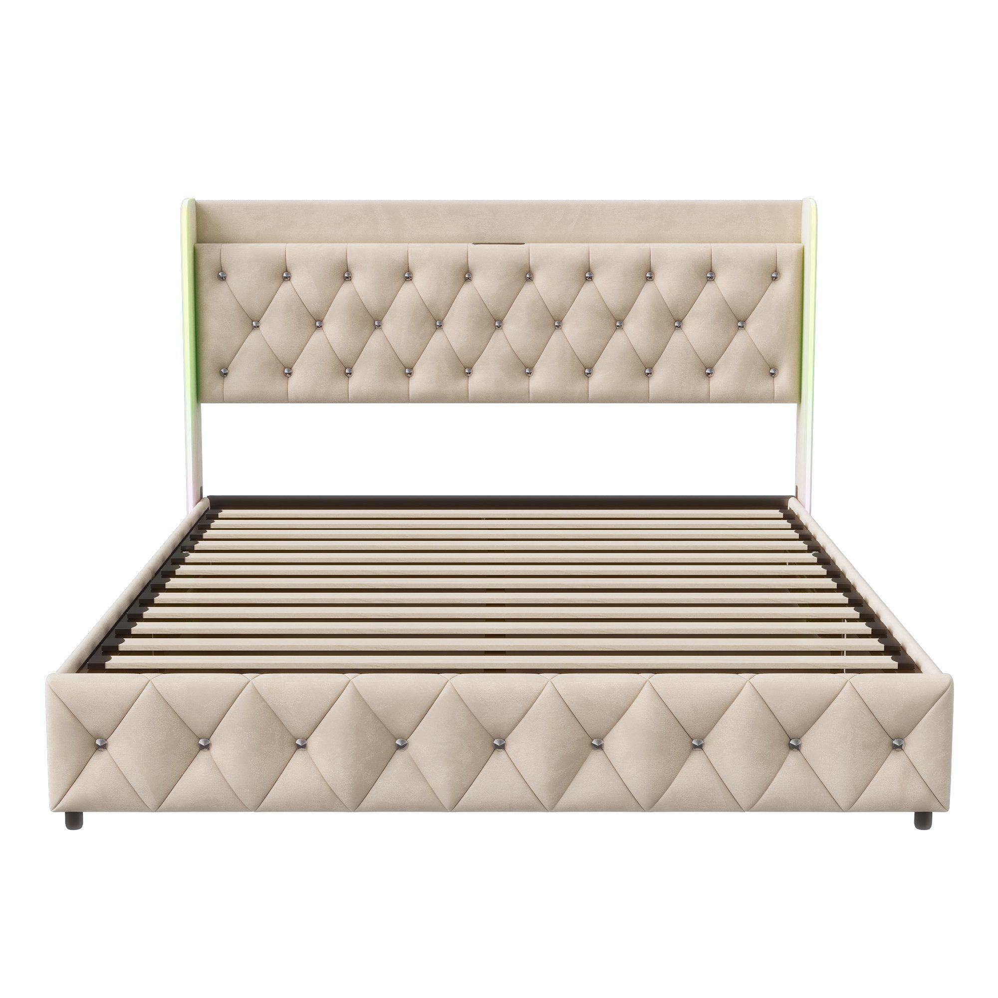 Furnishings Home Polsterbett Stauraumbett Doppelbett Mit günstig online kaufen
