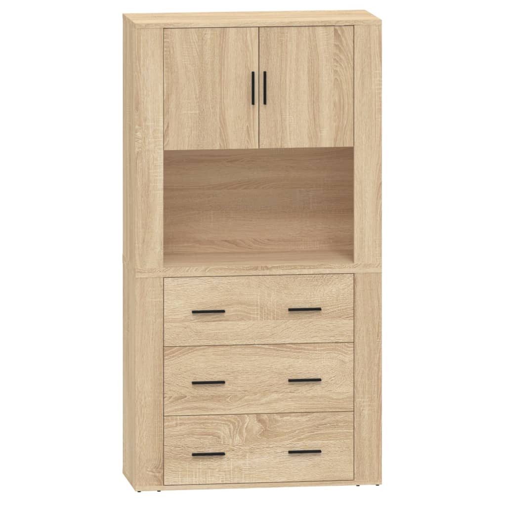 vidaXL Highboard Highboard Sonoma-Eiche Holzwerkstoff (1 St)