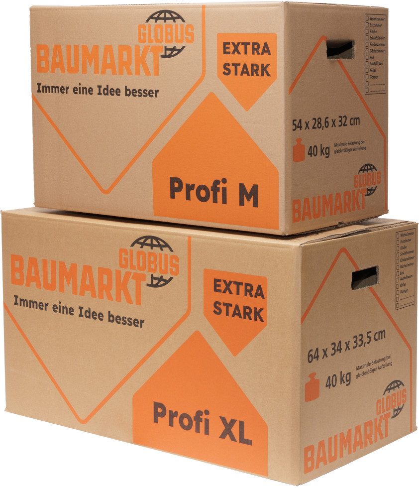 Globus Baumarkt Umzugskarton Globus Umzugskarton Profi XL Innenmaß 64x34x33,5cm – Bild 5 von 5