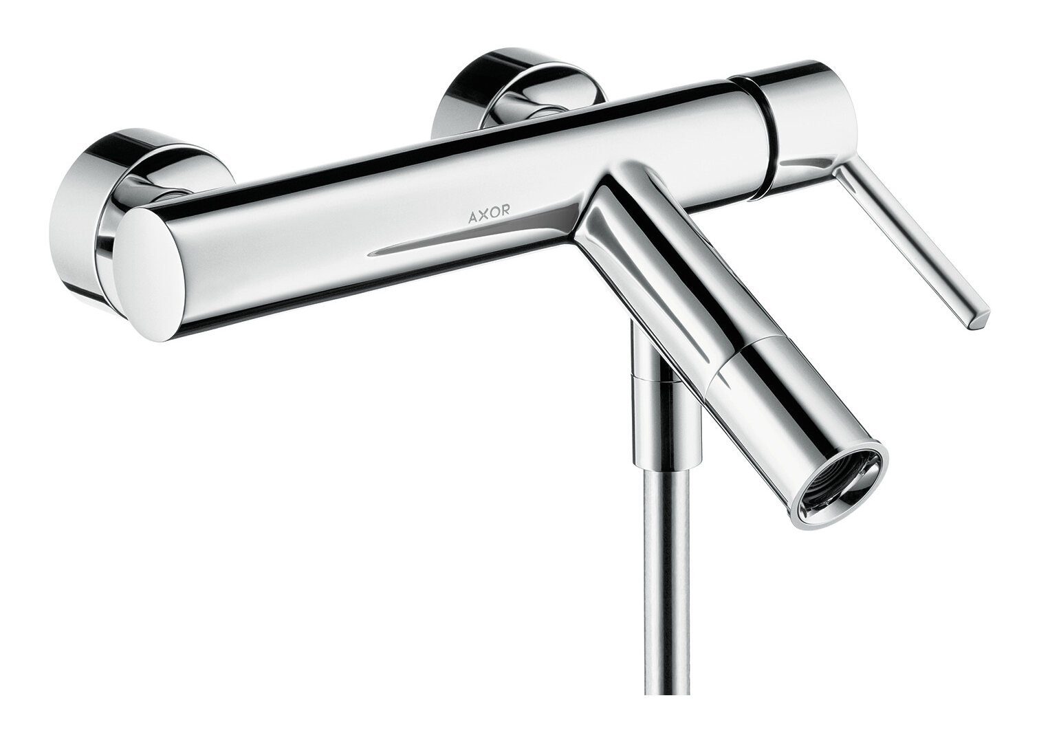 hansgrohe Wannenarmatur Axor Starck Einhebel-Wannenmischer Aufputz mit Hebelgriff - Chrom