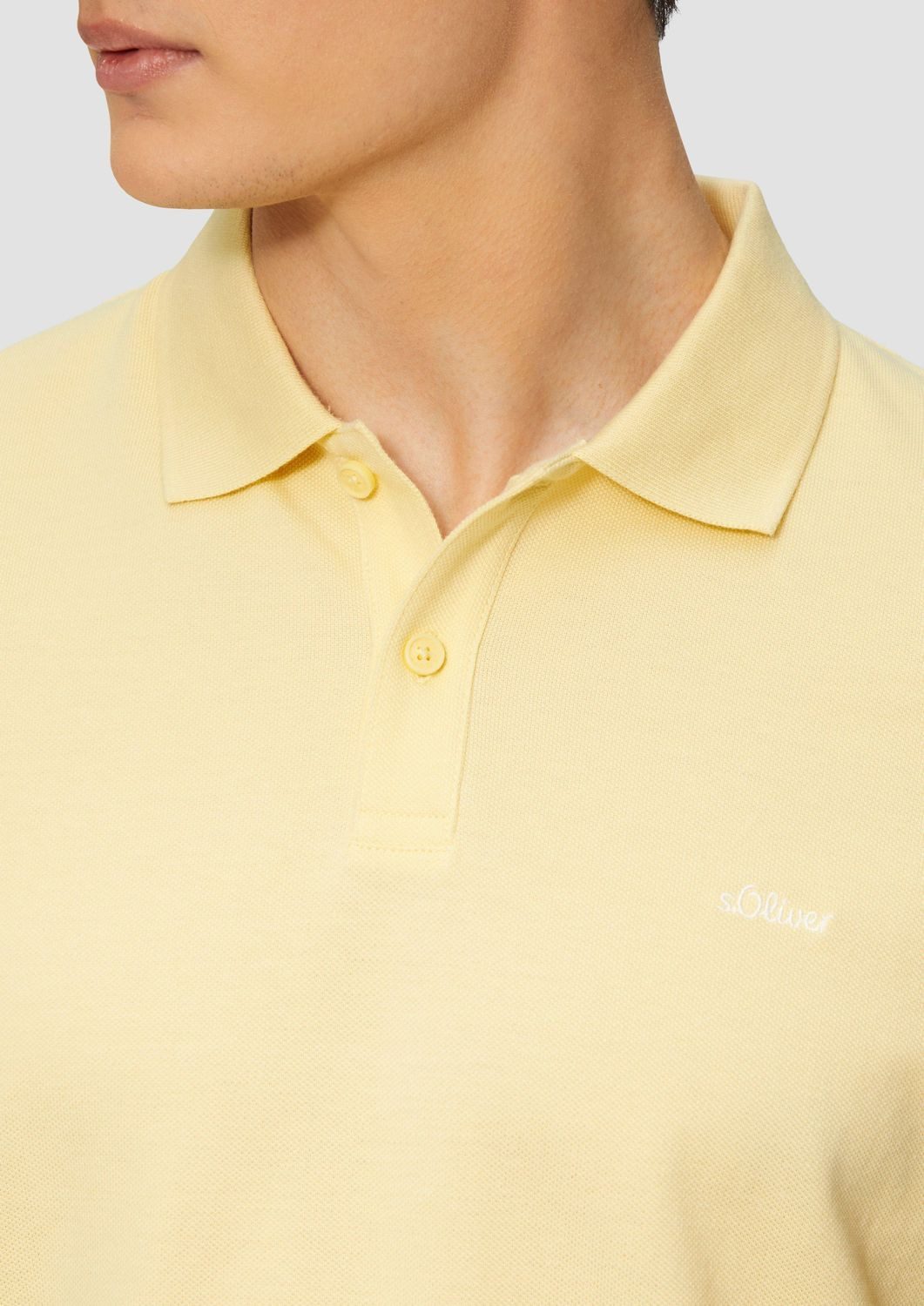 s.Oliver Poloshirt Poloshirt Kragen, Knopfleiste, kurzarm