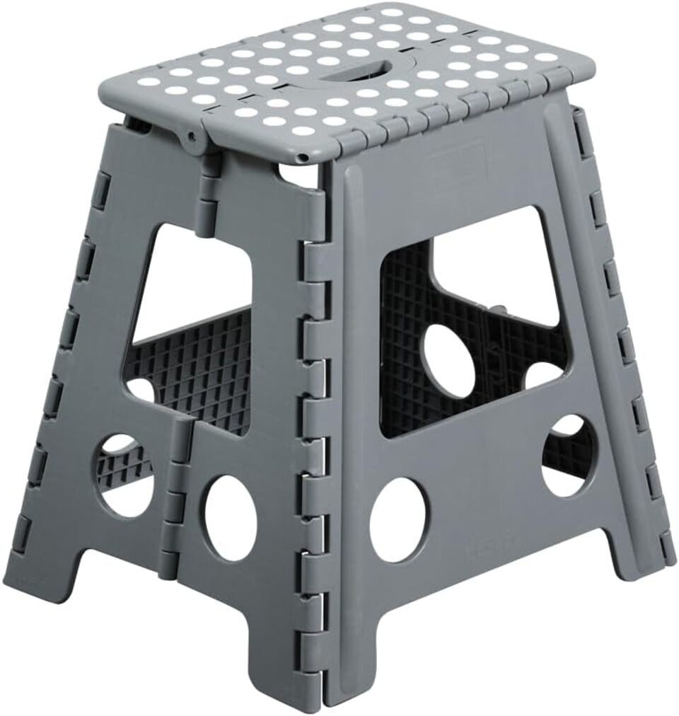 KESPER® Klapptritt Sitzhocker faltbar, Maße: 31 x 22 x 39 cm, belastbar bis 110 kg (1-St)