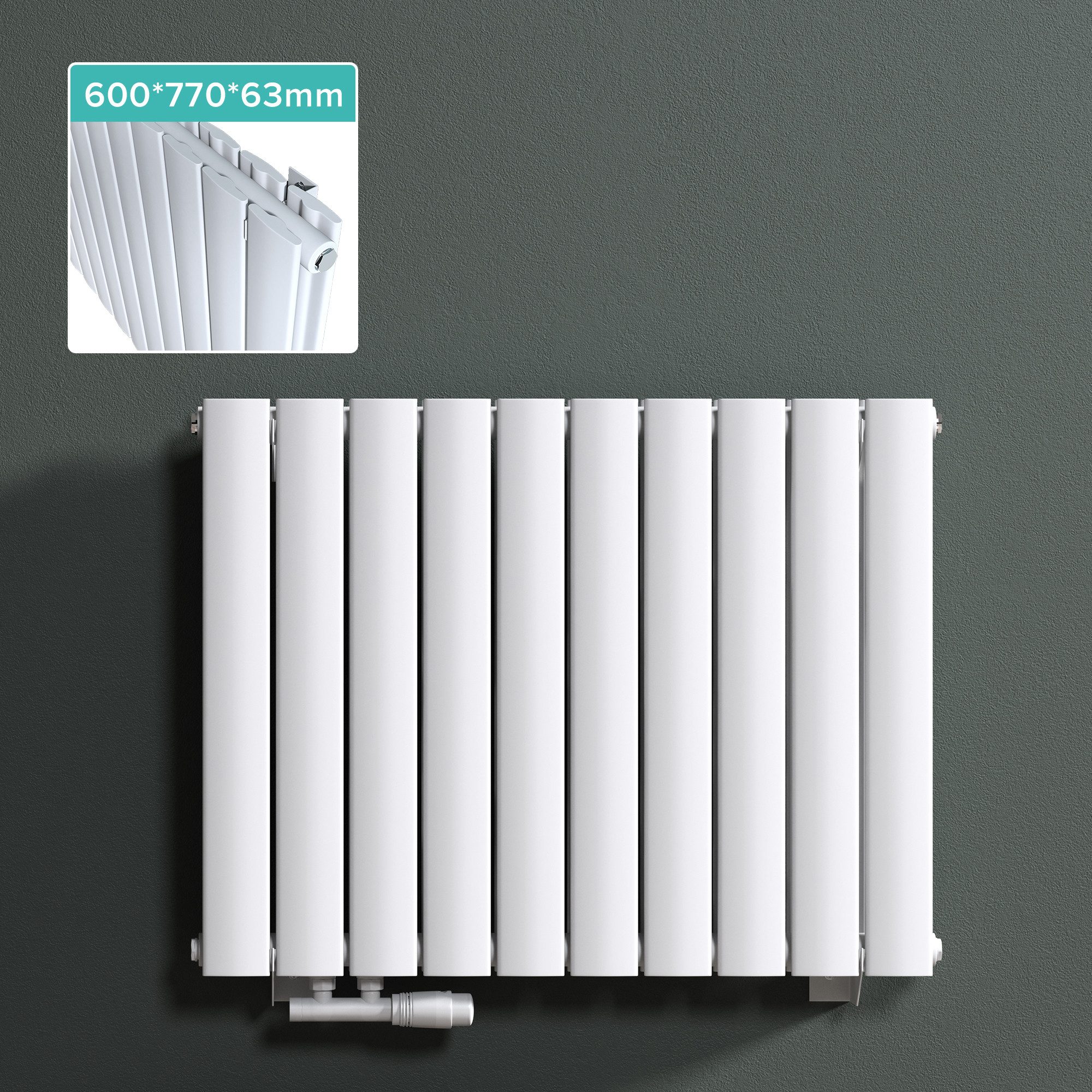 Mai & Mai Badheizkörper Paneel Badheizung Paneelheizkörper Mittelanschluss günstig online kaufen