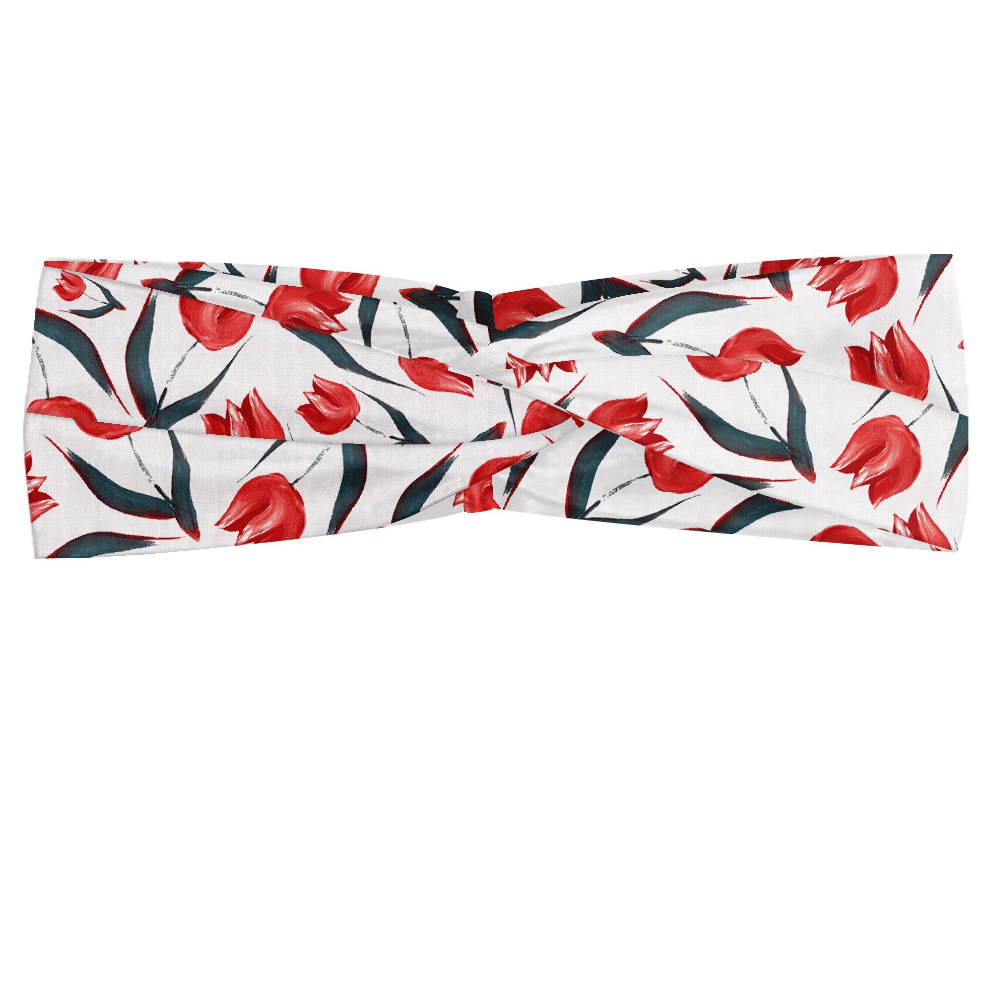 Tulpen Angenehme Elastisch Stirnband accessories Abakuhaus Vintage rot alltags Inspired und