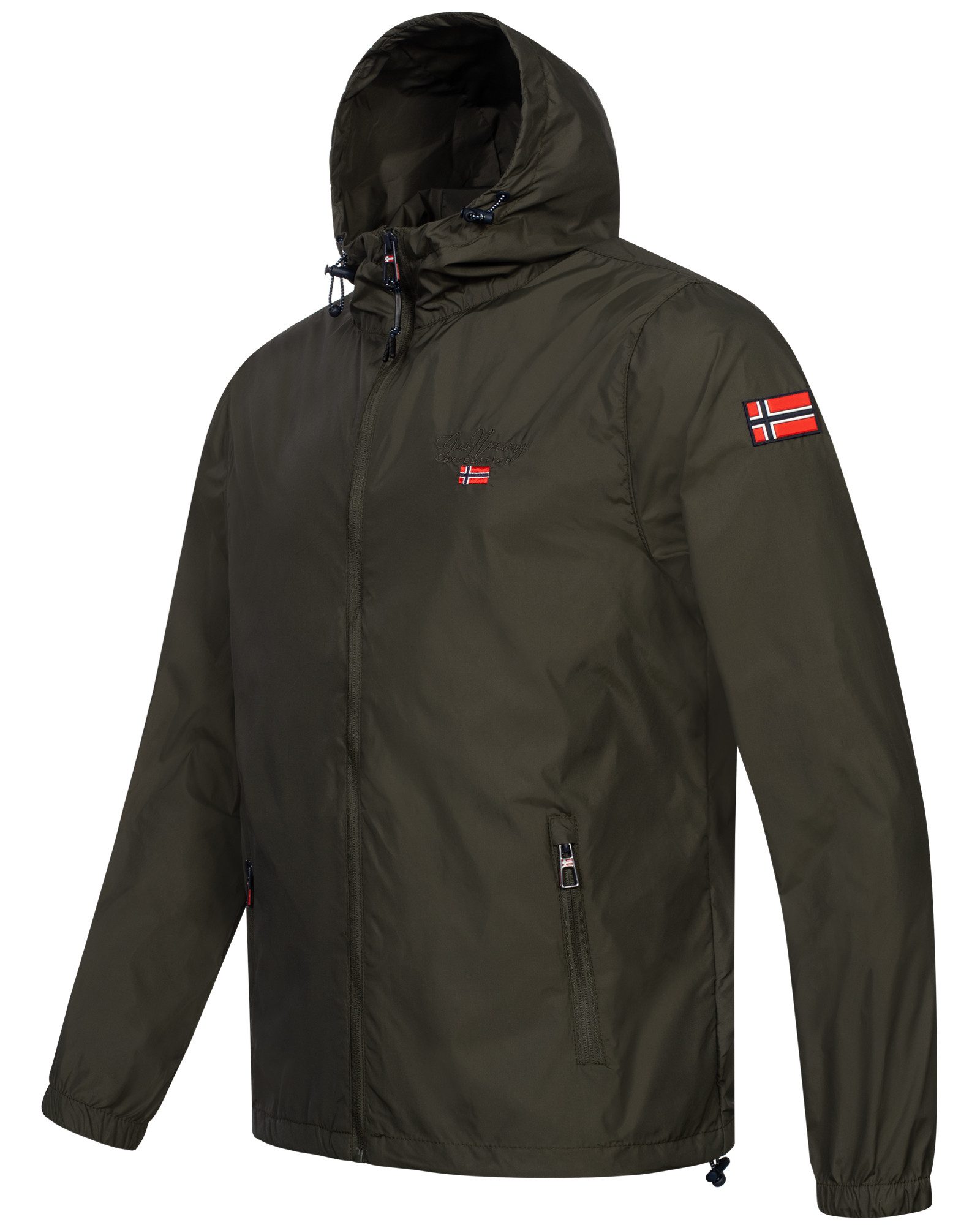 Geographical Norway Regenjacke Übergangsjacke Sport Jacke Windbreaker Regenjacke Outdoor Herbst – Bild 3 von 5
