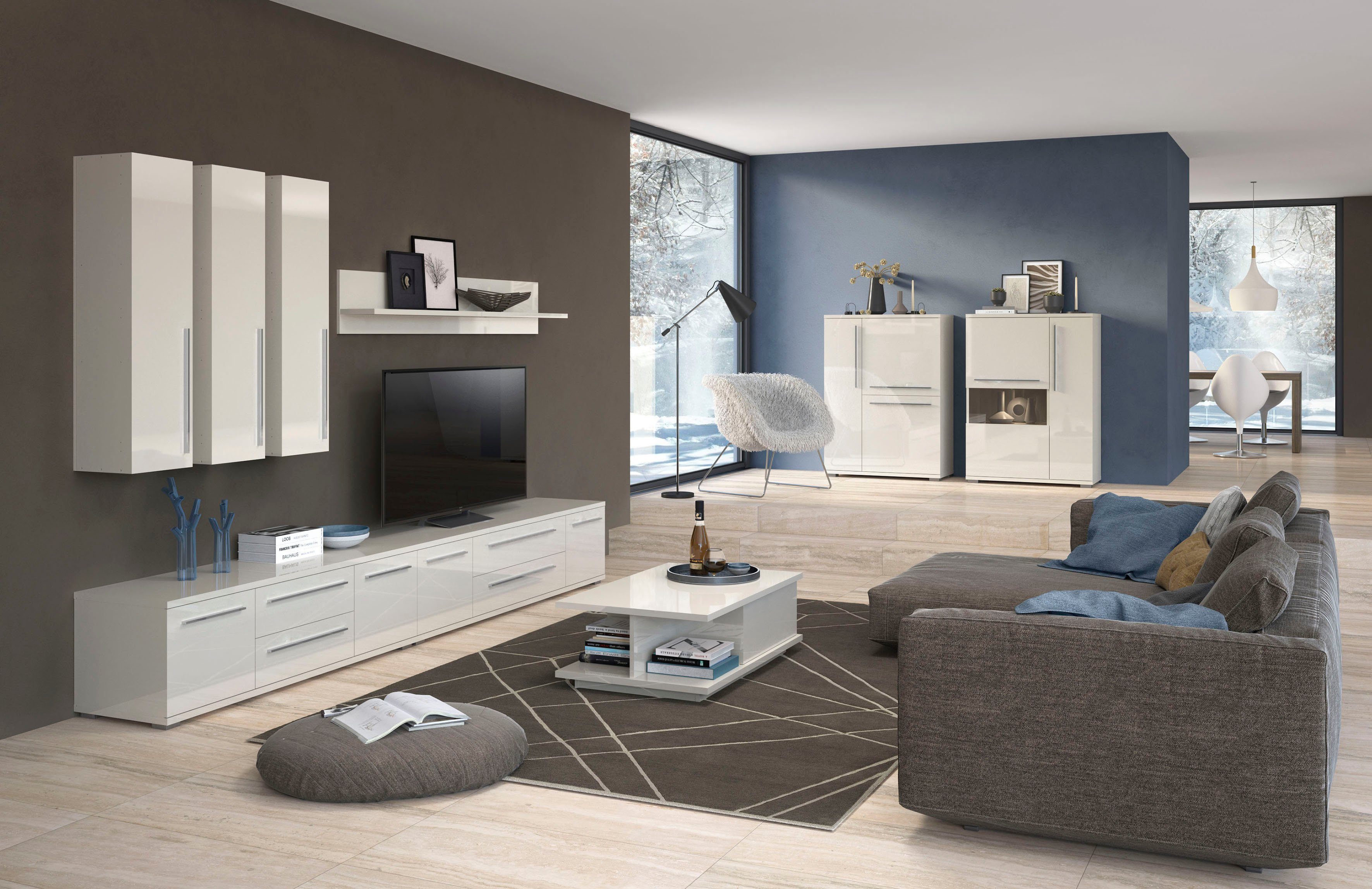 OTTO home Couchtisch Piano, UV lackiert, Wohnzimmer Tisch mit Schublade inkl. Soft-Close Funktion