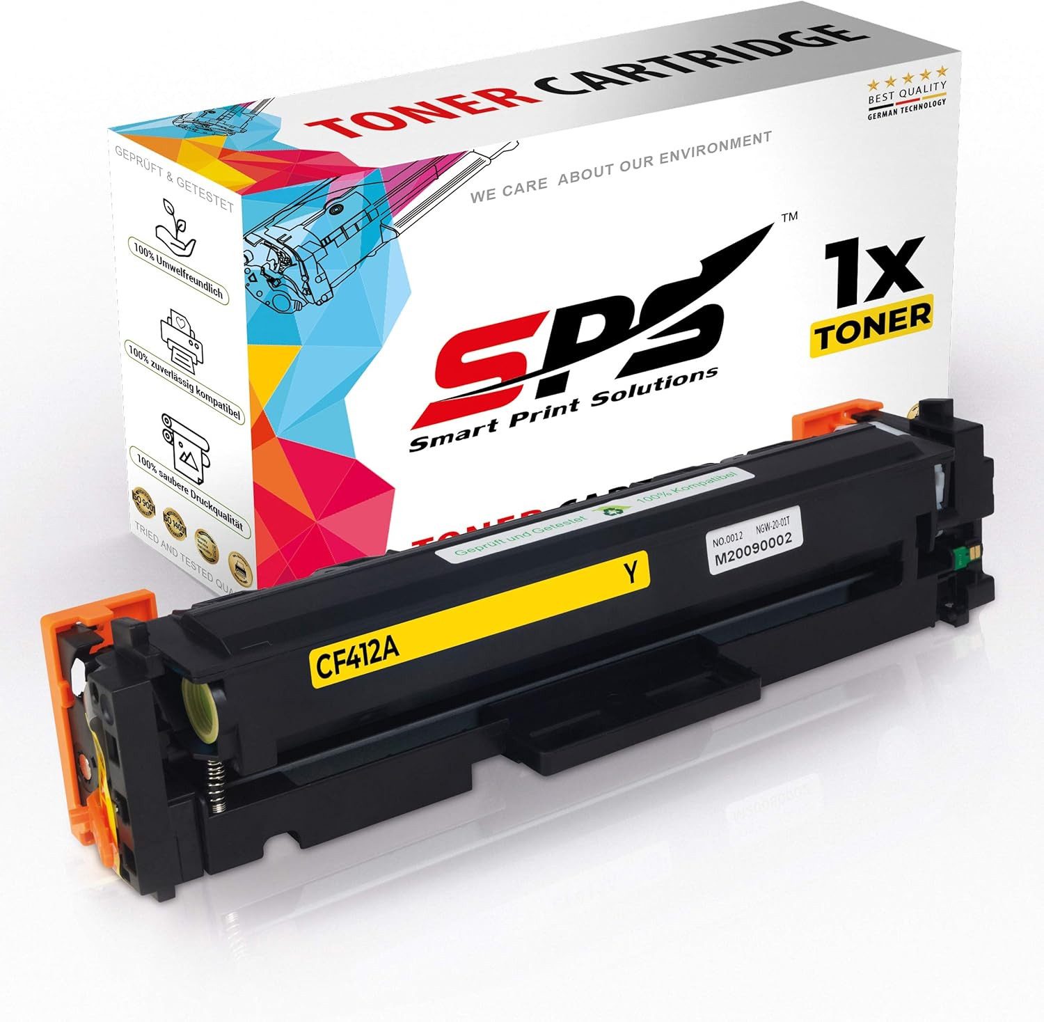 SPS Tonerkartusche Kompatible Druckertoner für HP - CF410A, BCYM, (1er Pack, 1-St)